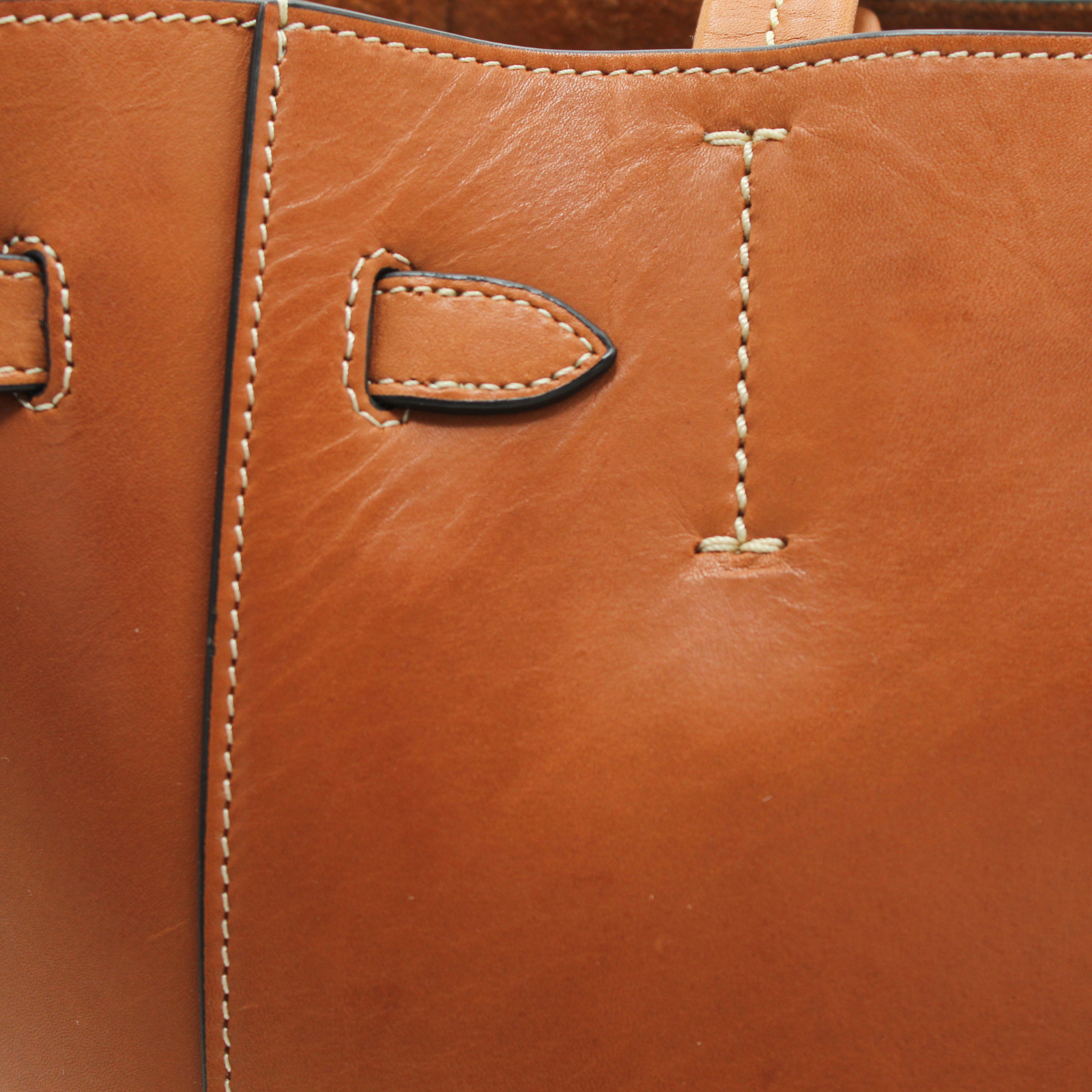 Cabas Phantom Small Calf Brown Tote Bag
