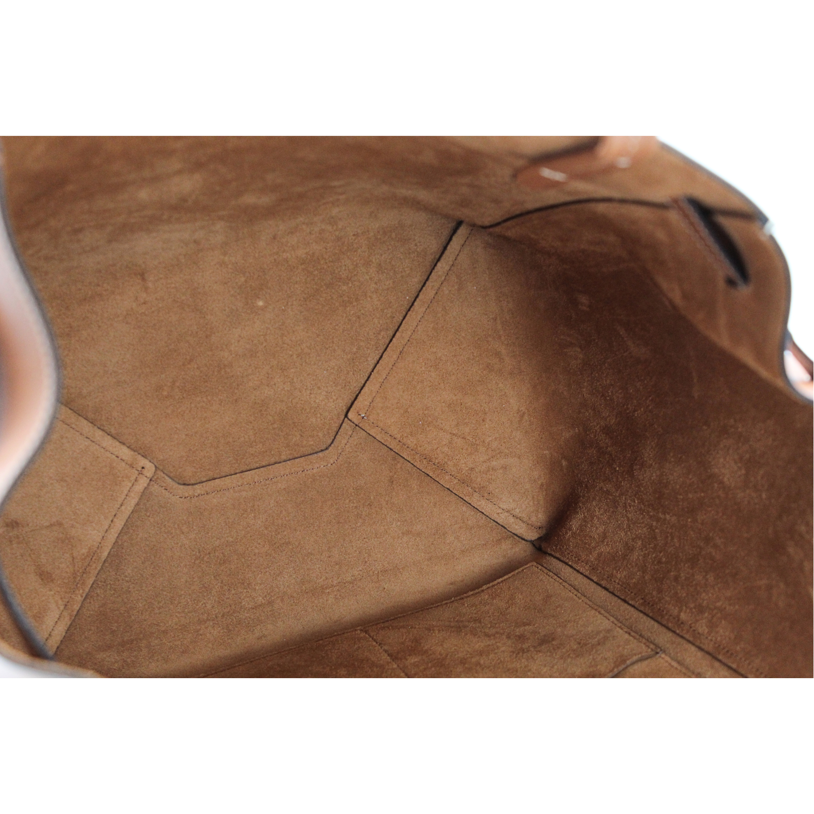 Cabas Phantom Small Calf Brown Tote Bag