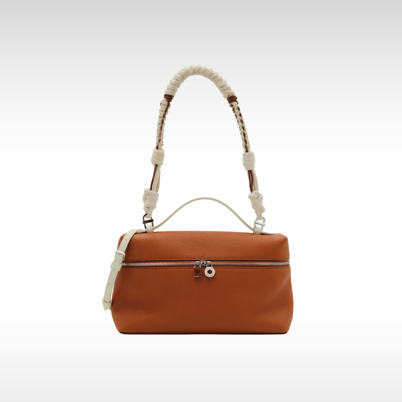Extra Pocket L27 Calf Brown + White Handbag