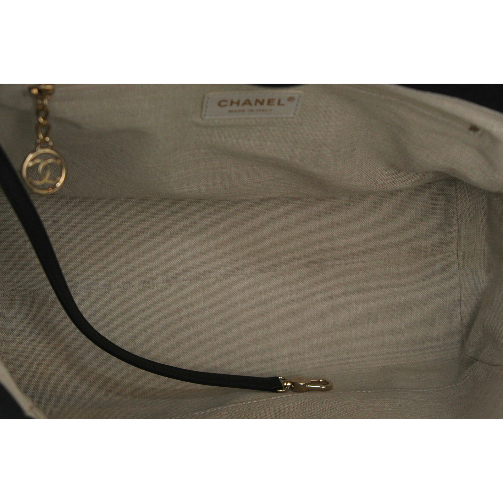 Deauville Fabric Black Handbag