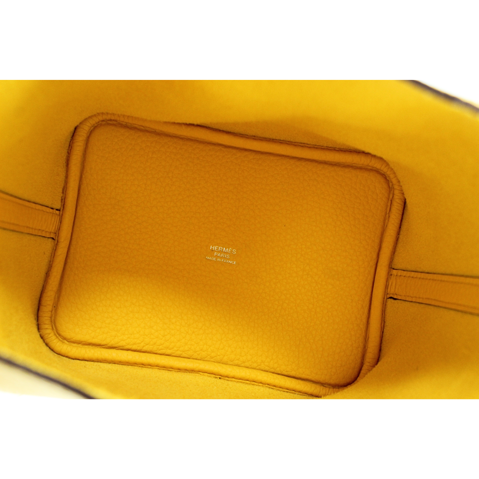Picotin Lock 18 Taurillon Clemence Jaune de Naples Handbag