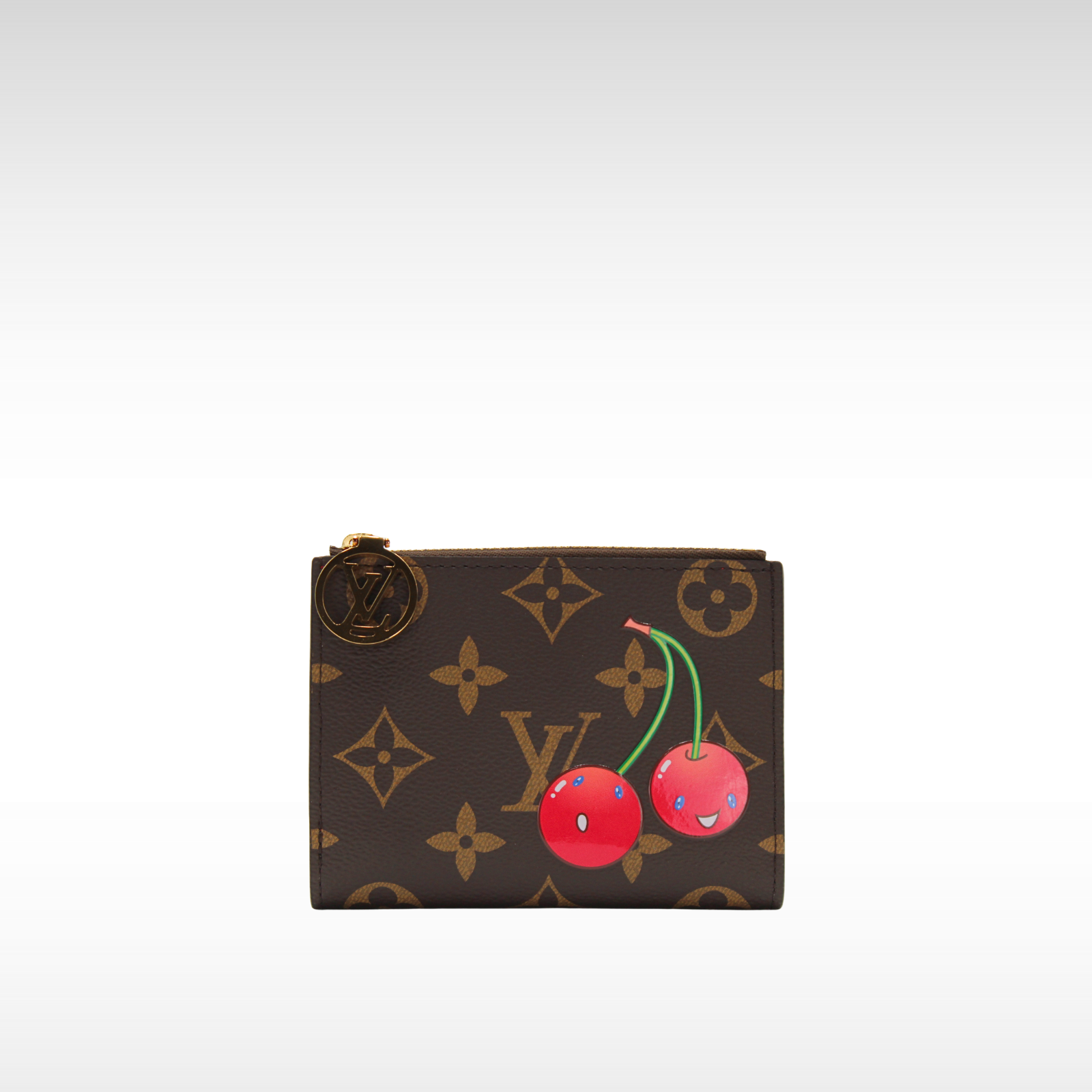 Lisa Louis Vuitton x Takashi Murakami Monogram Cherry Wallet