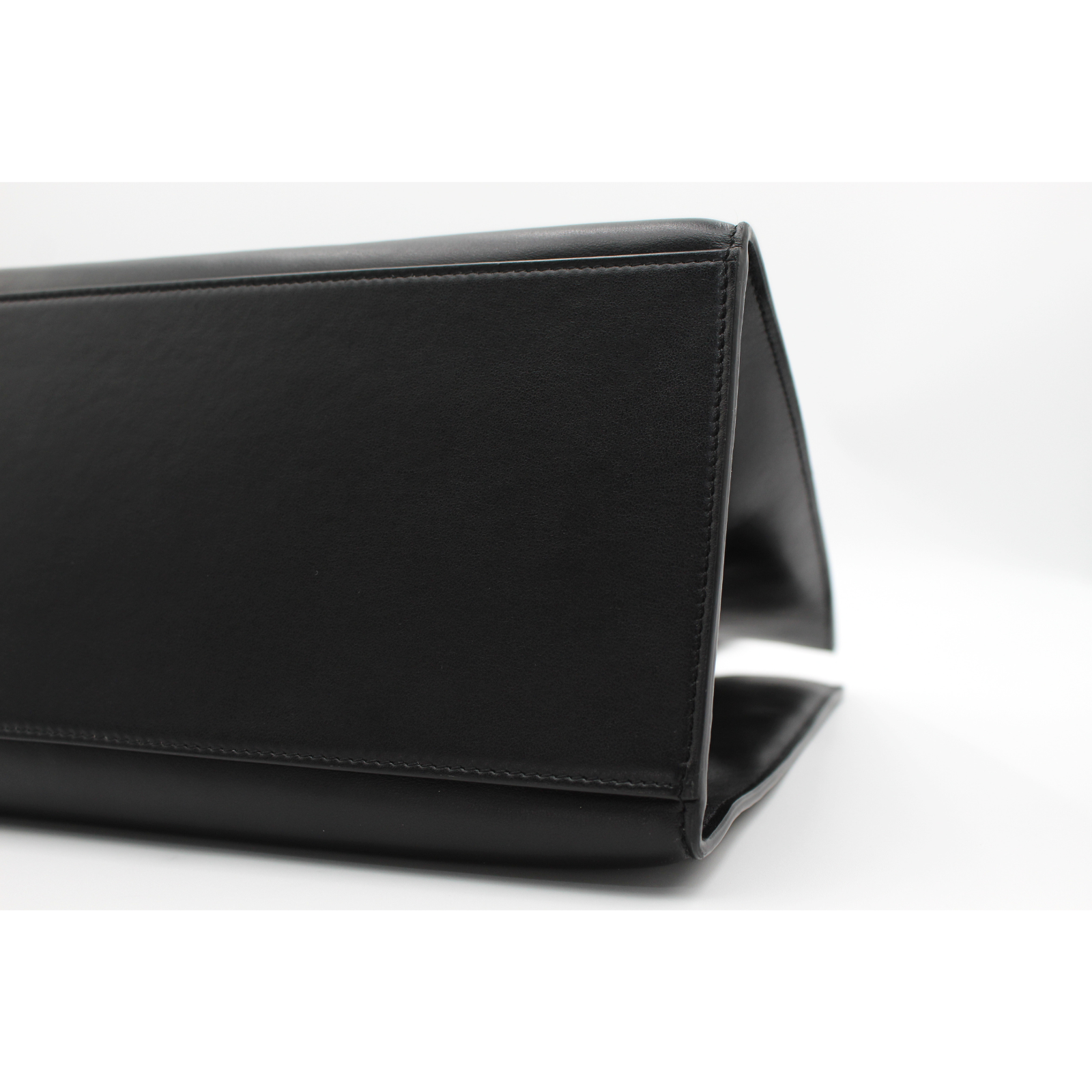 Cabas 16 Calf Black Tote Bag