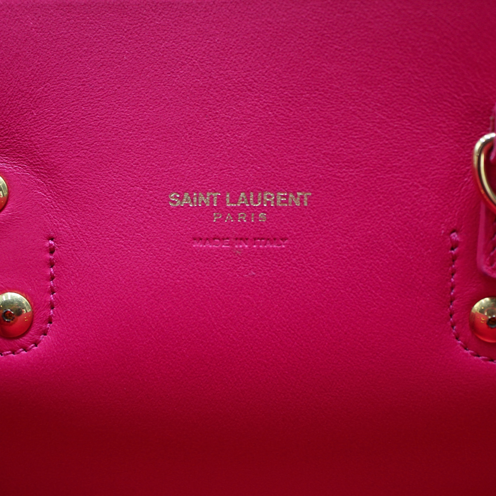 Sac De Jour Baby Calf Black + Pink Handbag