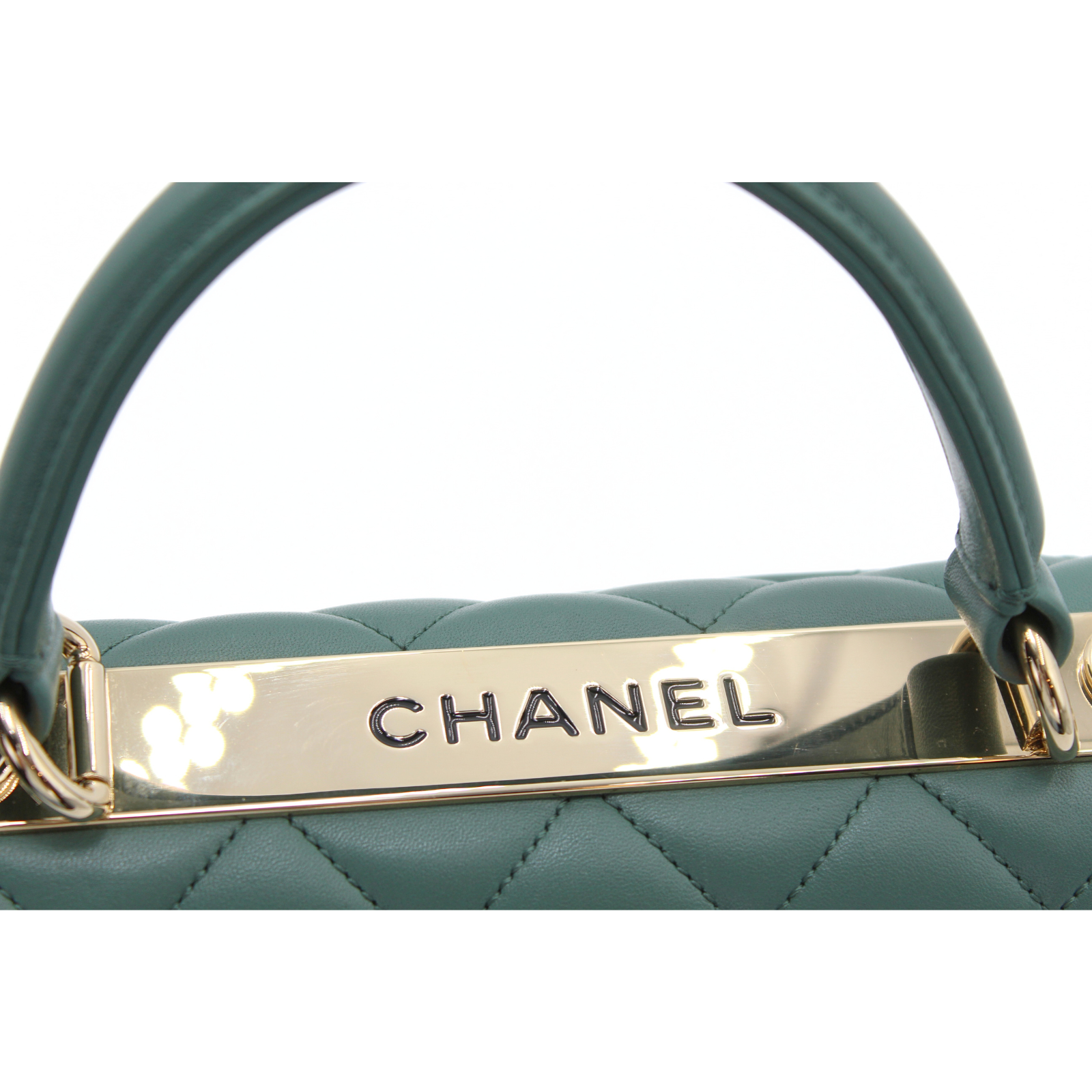 Trendy CC Lamb Blue Handbag