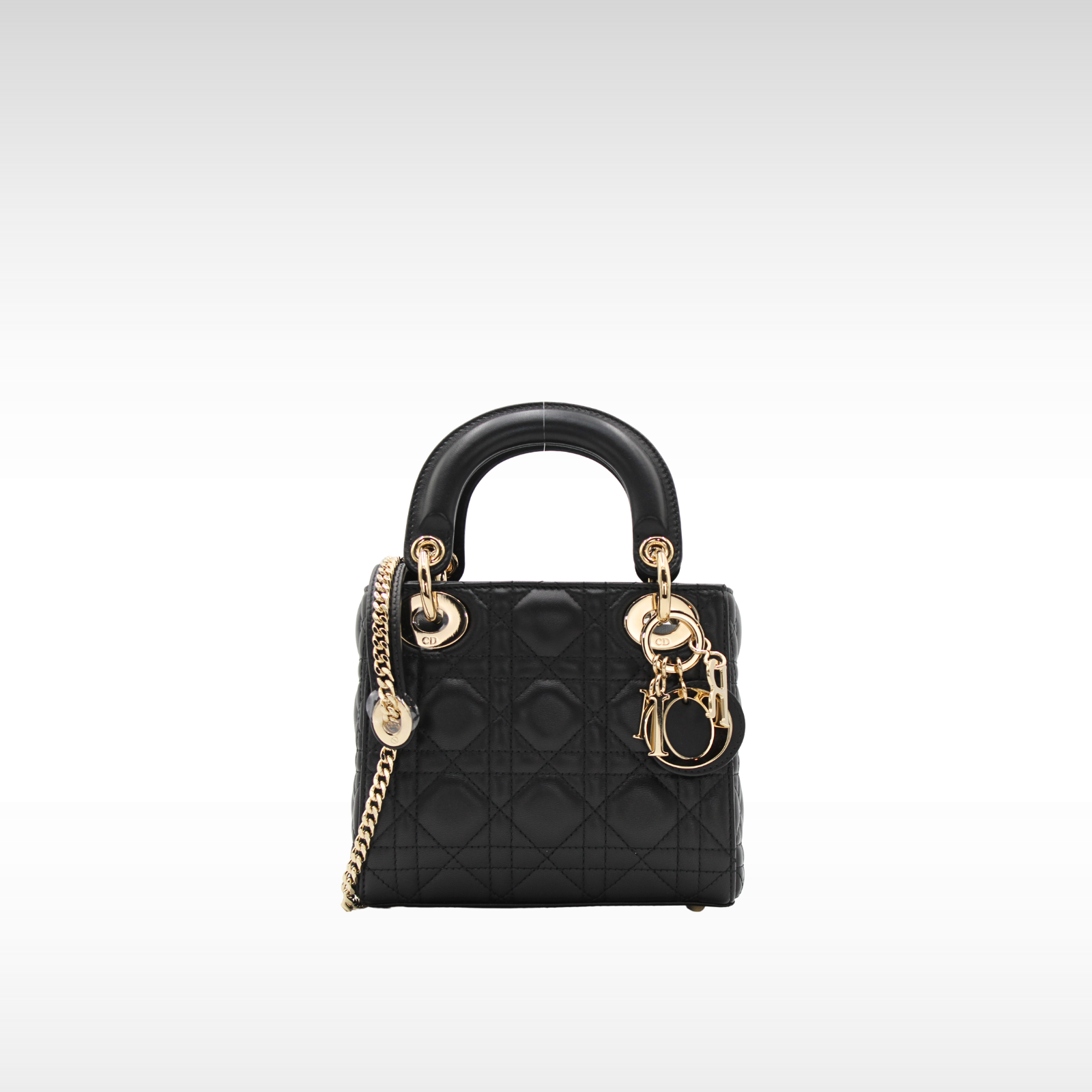 Lady Dior Mini Lamb Handbag