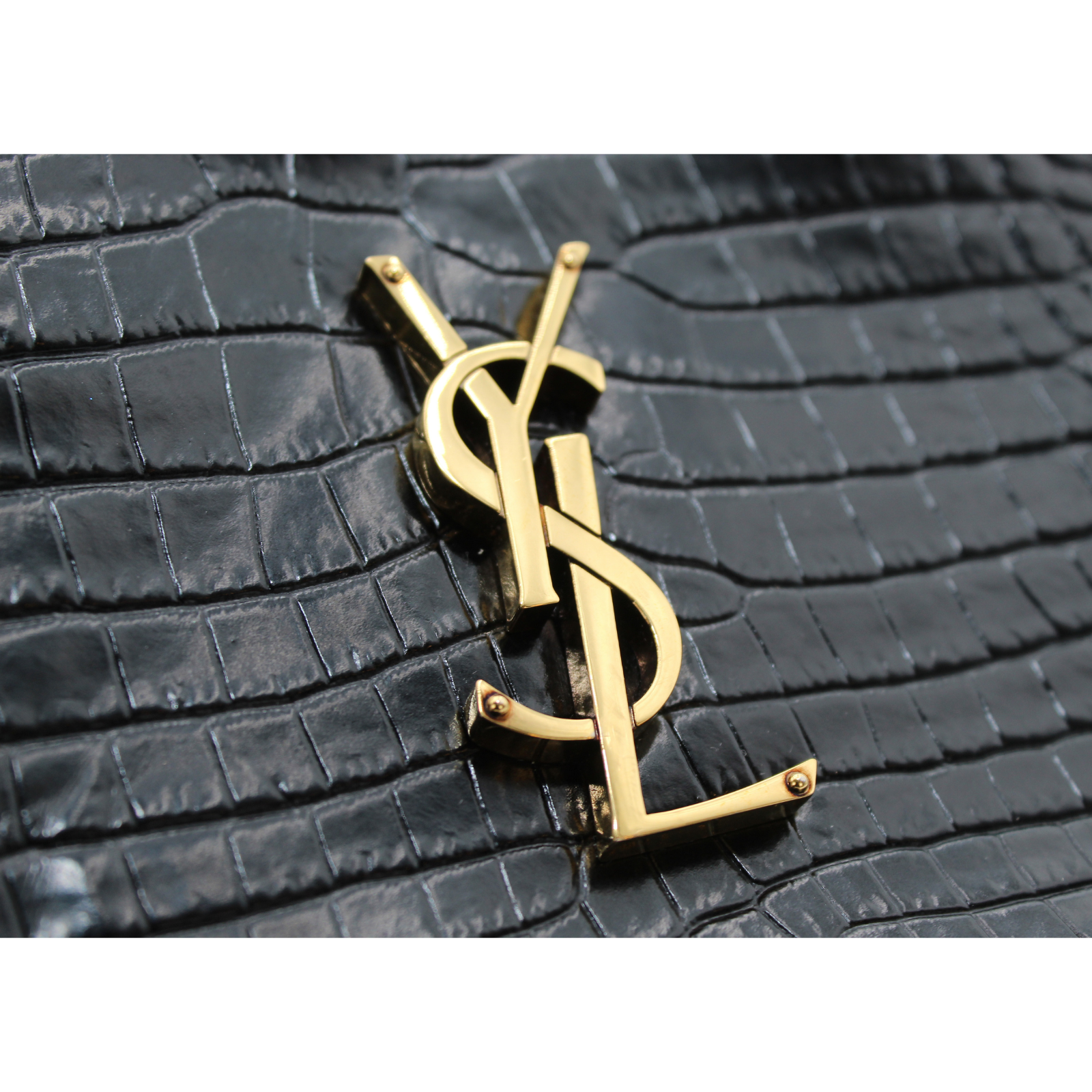 Lou Medium Calf Black Crossbody Bag