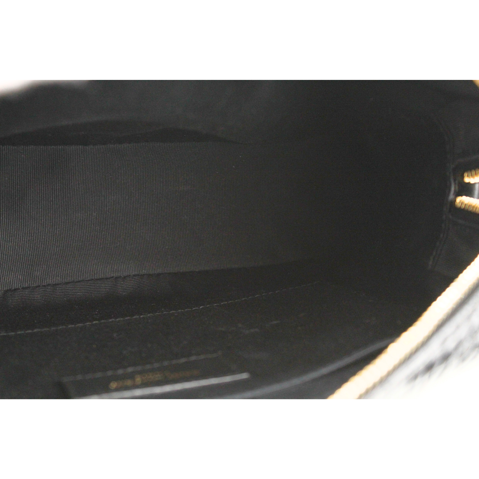 Lou Medium Calf Black Crossbody Bag