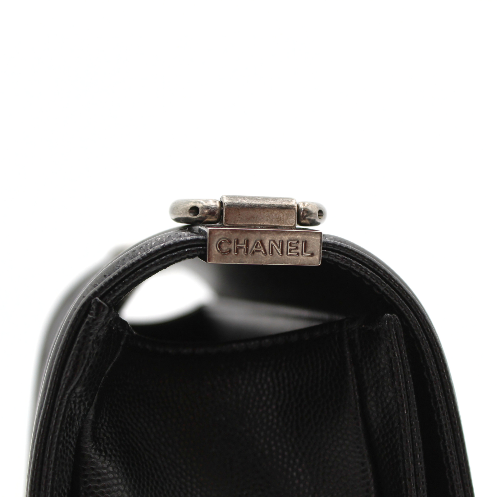 Boy Chanel Caviar Black Shoulder Bag