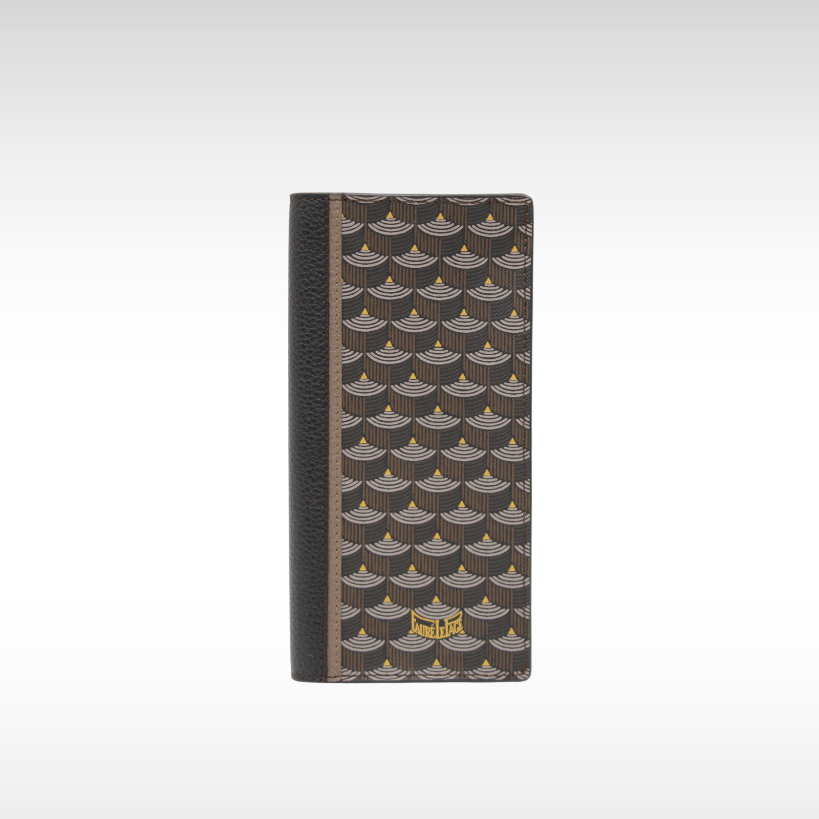 7-Card Wallet Coated Canvas Brown Wallet