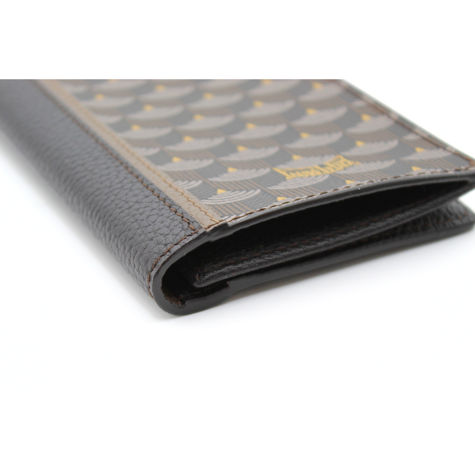 7-Card Wallet Coated Canvas Brown Wallet