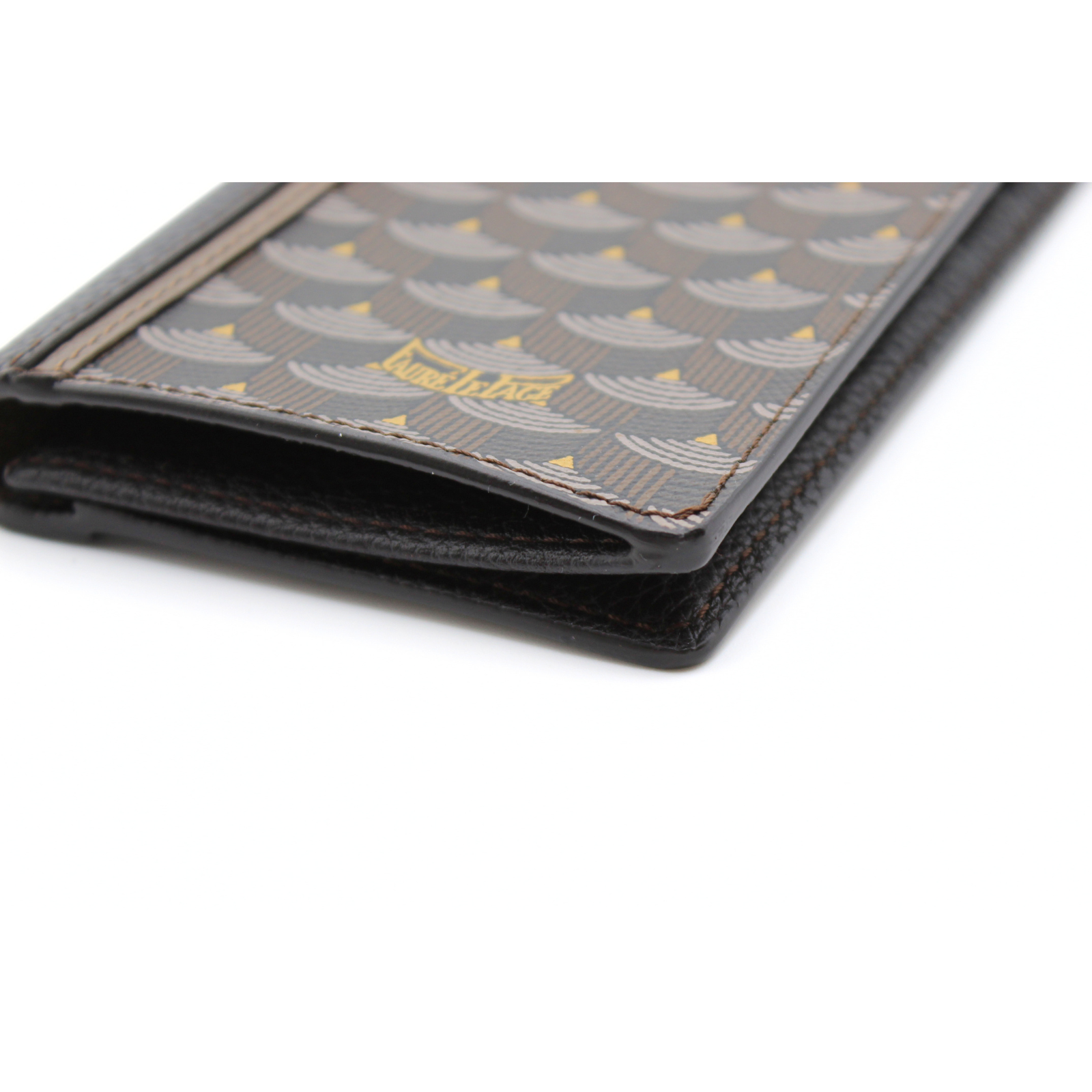 7-Card Wallet Coated Canvas Brown Wallet