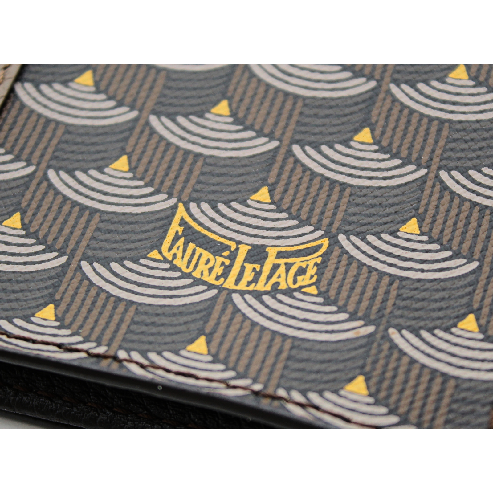 7-Card Wallet Coated Canvas Brown Wallet