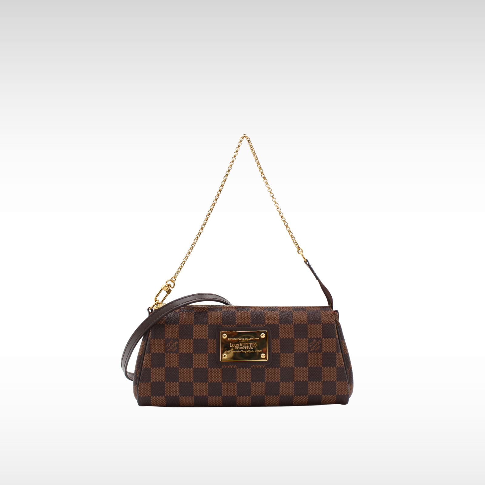 Eva Damier Ebene Shoulder Bag
