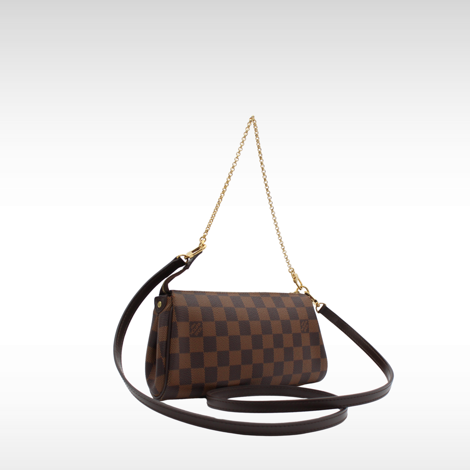 Eva Damier Ebene Shoulder Bag