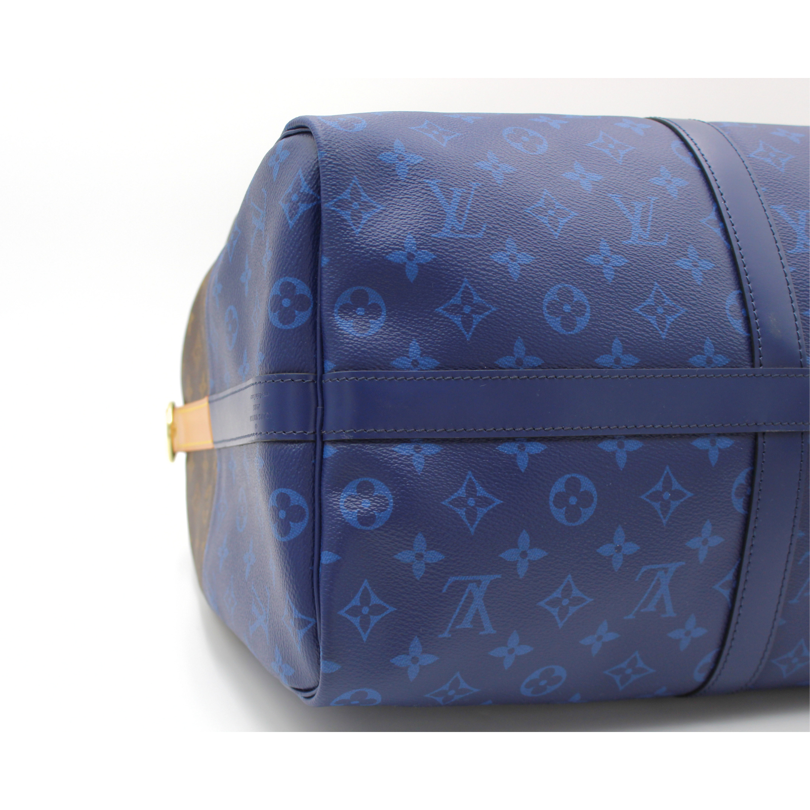 Keepall Bandoulière 50 Monogram Split Marron + Blue Duffel Bag