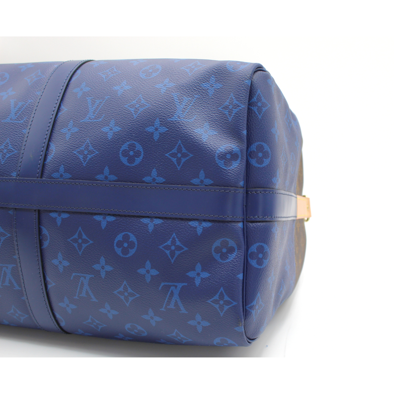 Keepall Bandoulière 50 Monogram Split Marron + Blue Duffel Bag