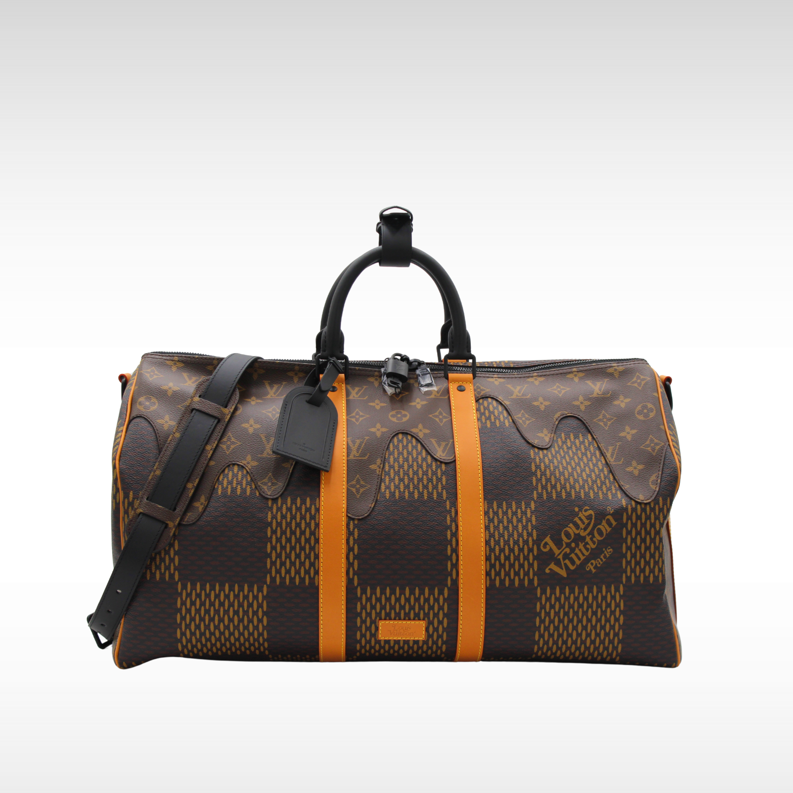 Keepall Bandoulière 50 Giant Damier Ebene Duffle Bag