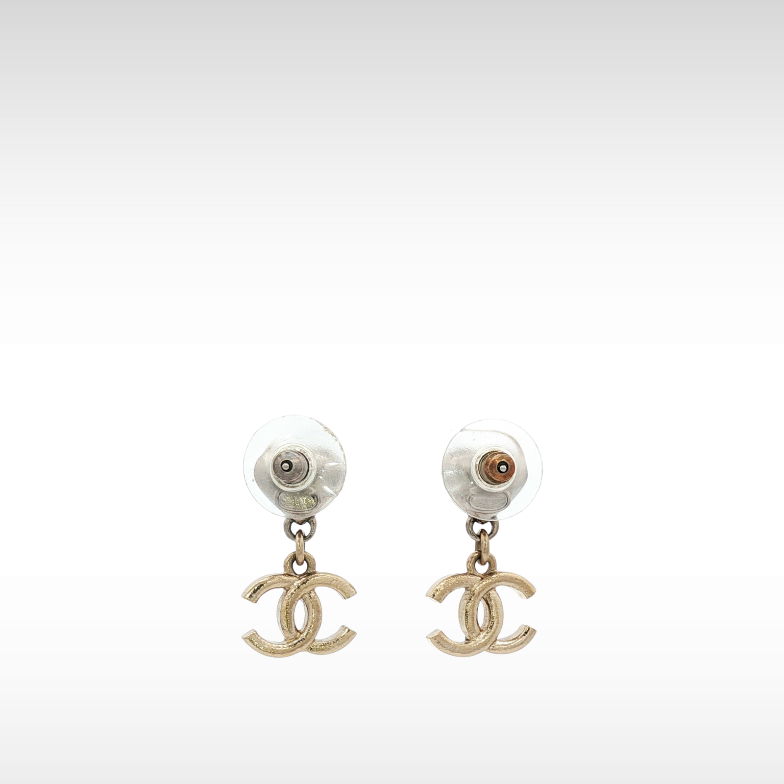 Metal Transparent Gold Earrings