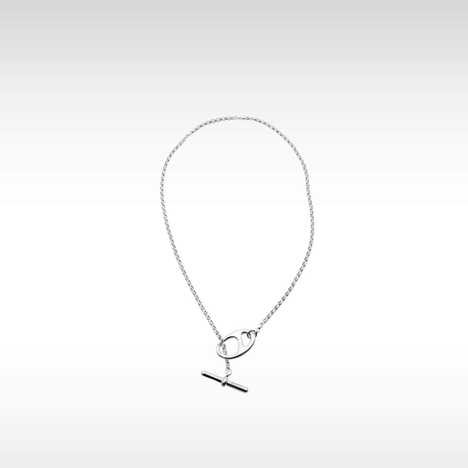 Chaine D'ancre Punk 42 Silver Necklace