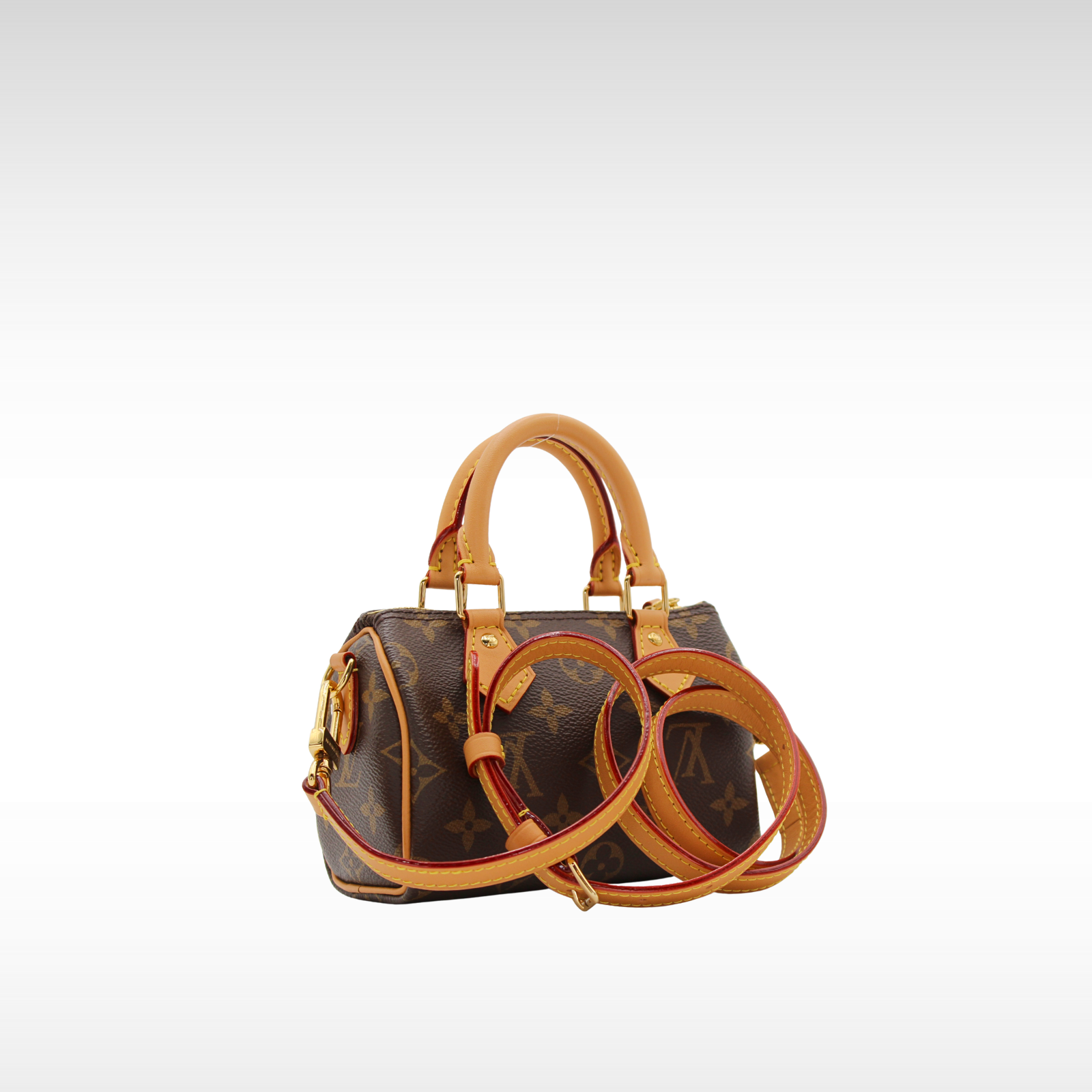 Speedy Nano Monogram Marron Handbag
