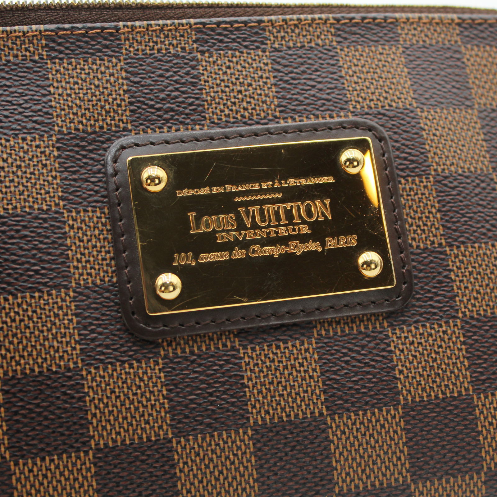 Eva Damier Ebene Shoulder Bag