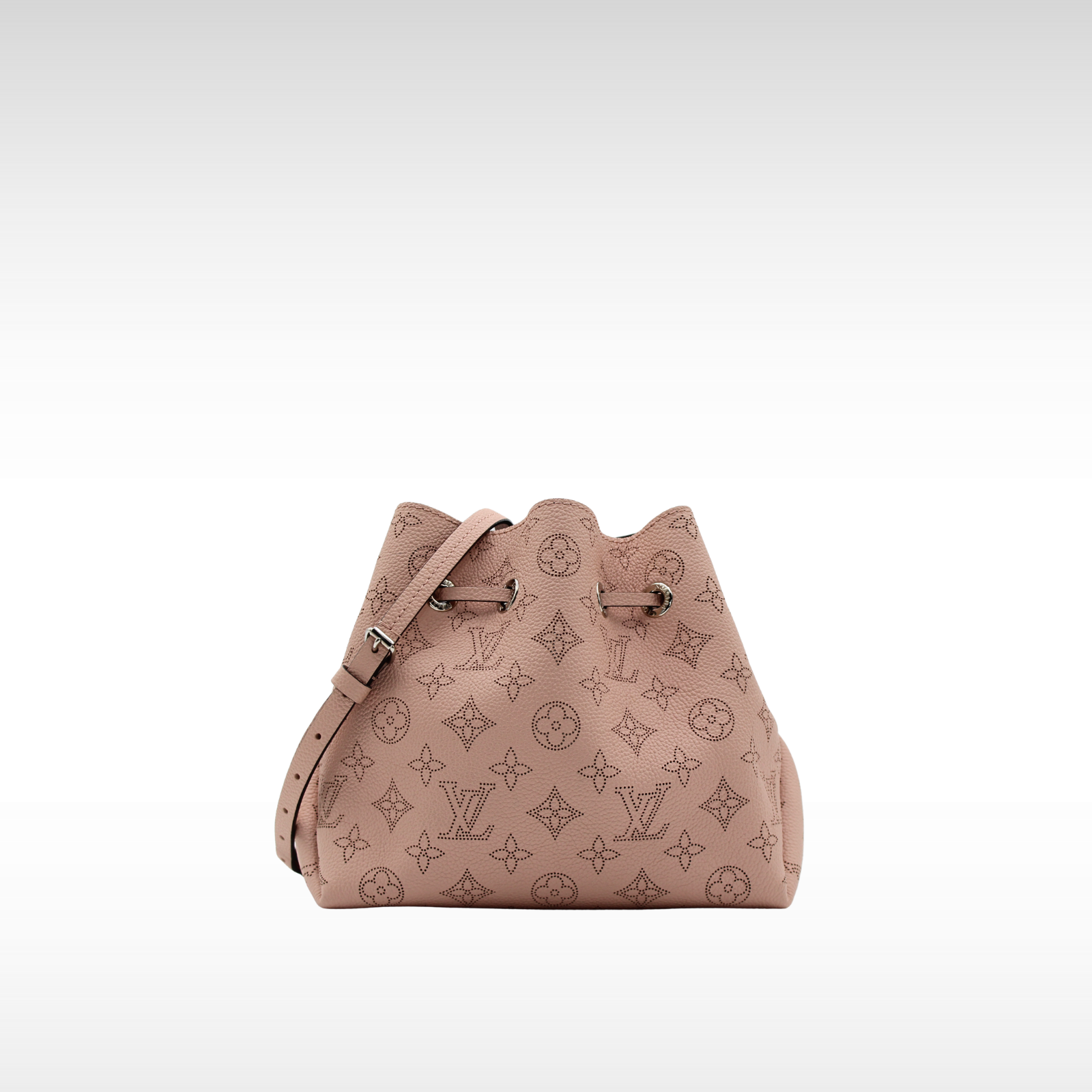 Bella Bucket Monogram Mahina Shoulder Bag