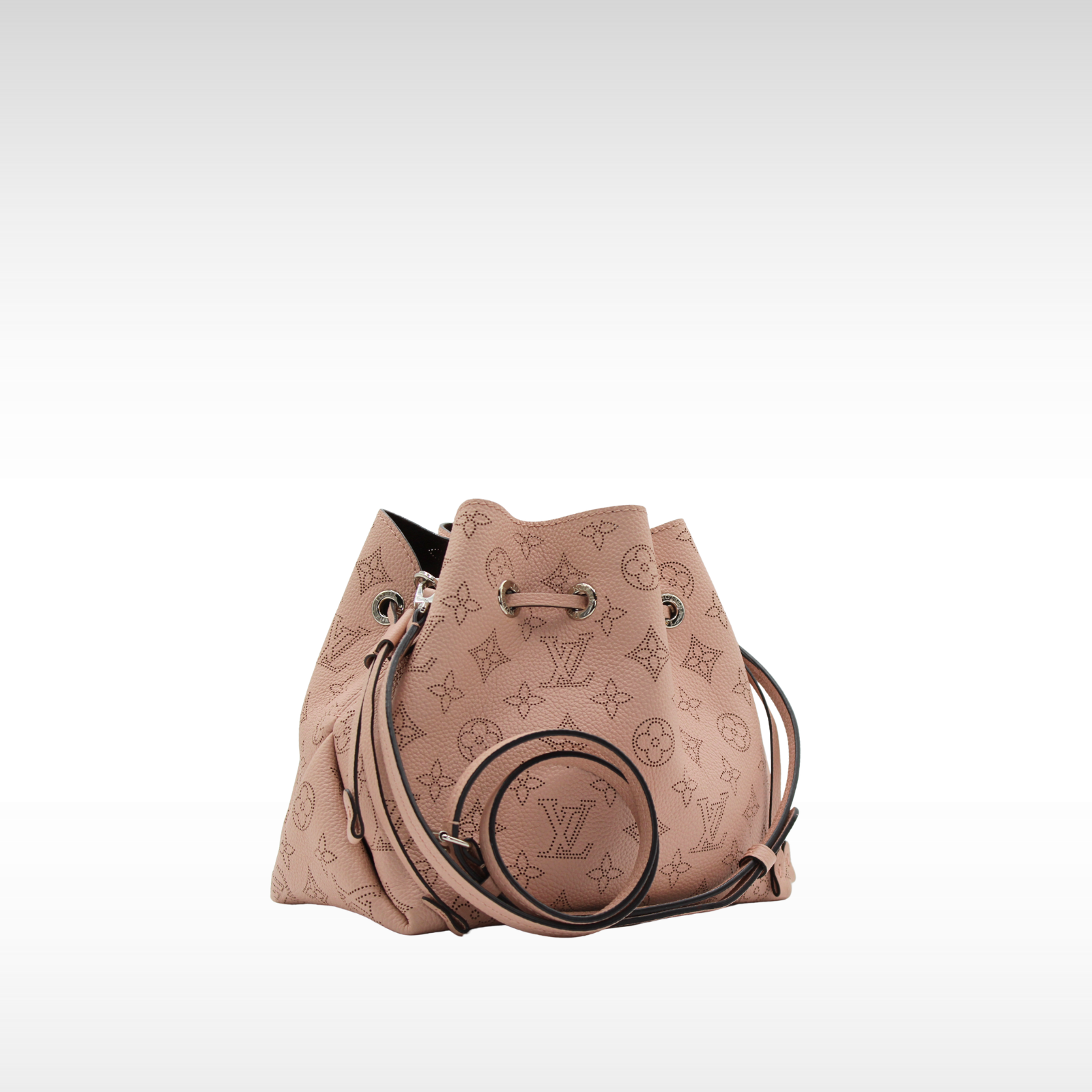 Bella Bucket Monogram Mahina Shoulder Bag
