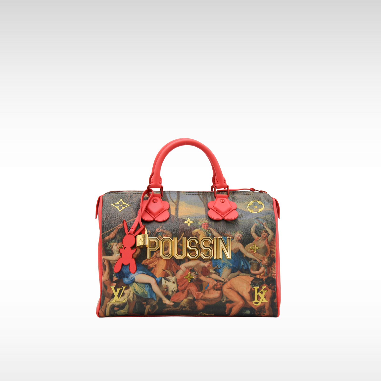 Speedy 30 Masters Collection Coated Canvas Pink Handbag