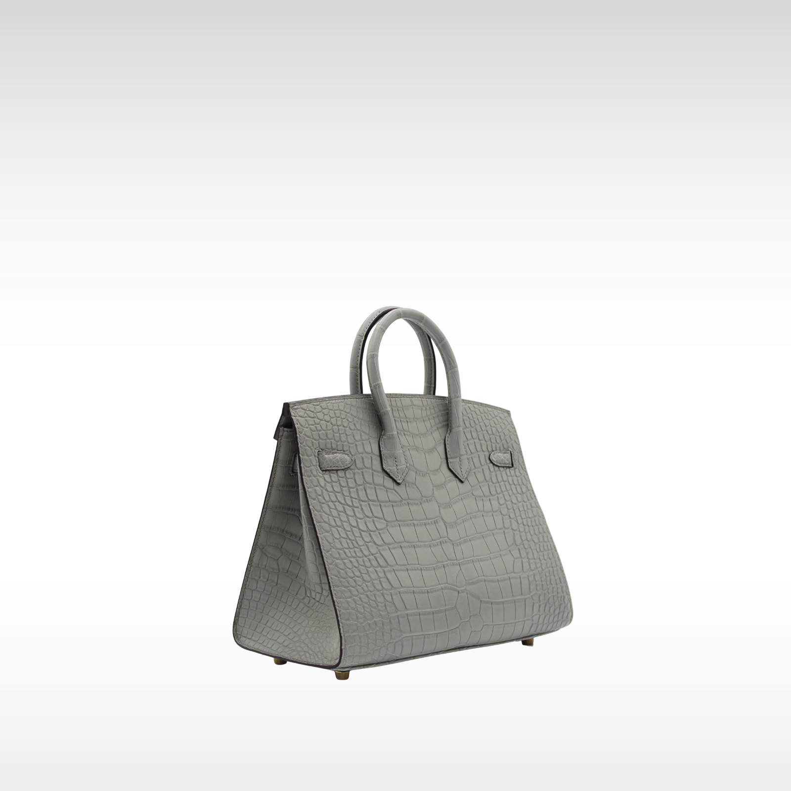 Birkin 25 Sellier Matte Alligator Gris Ciment