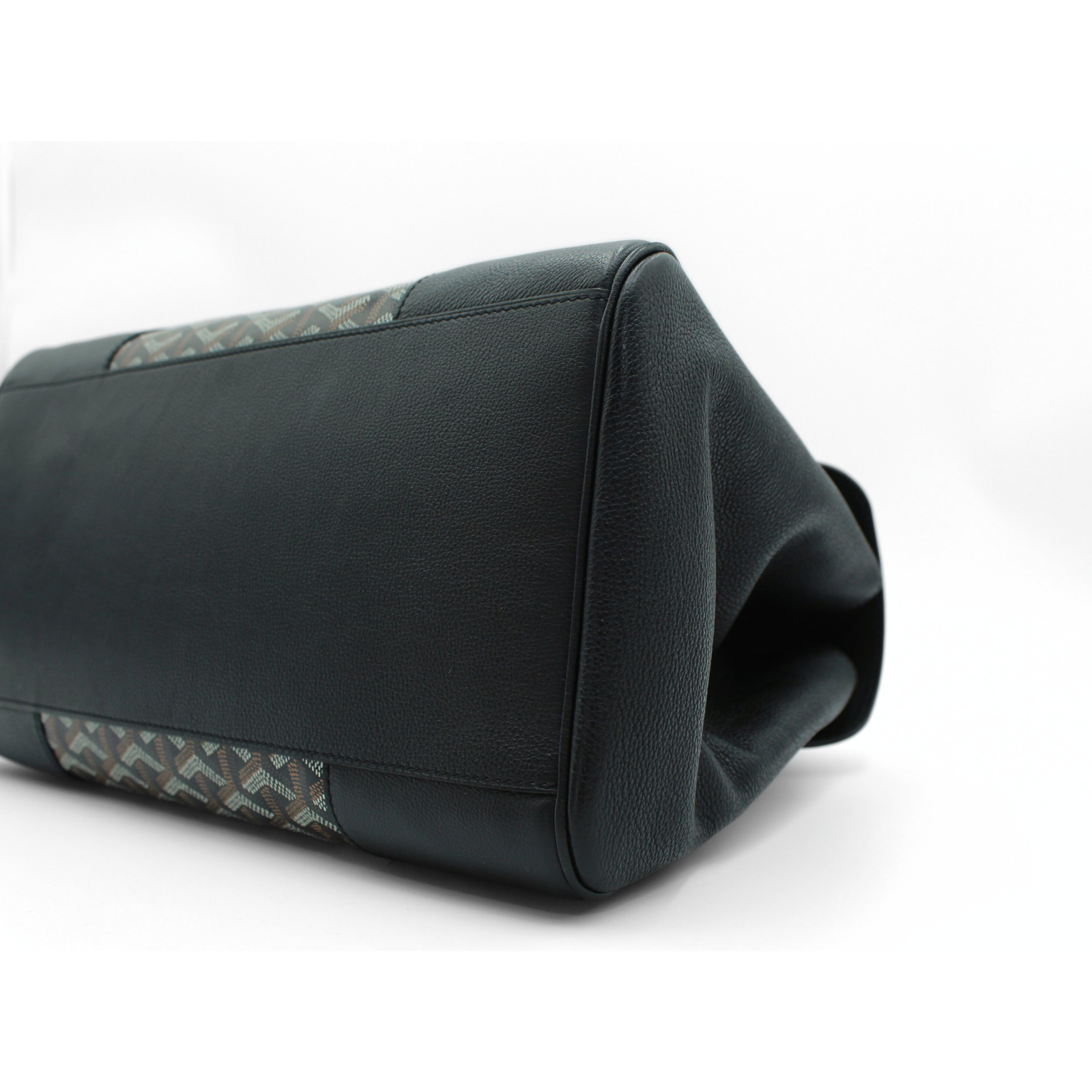 Saigon Tote MM Coated Canvas Black Tote Bag