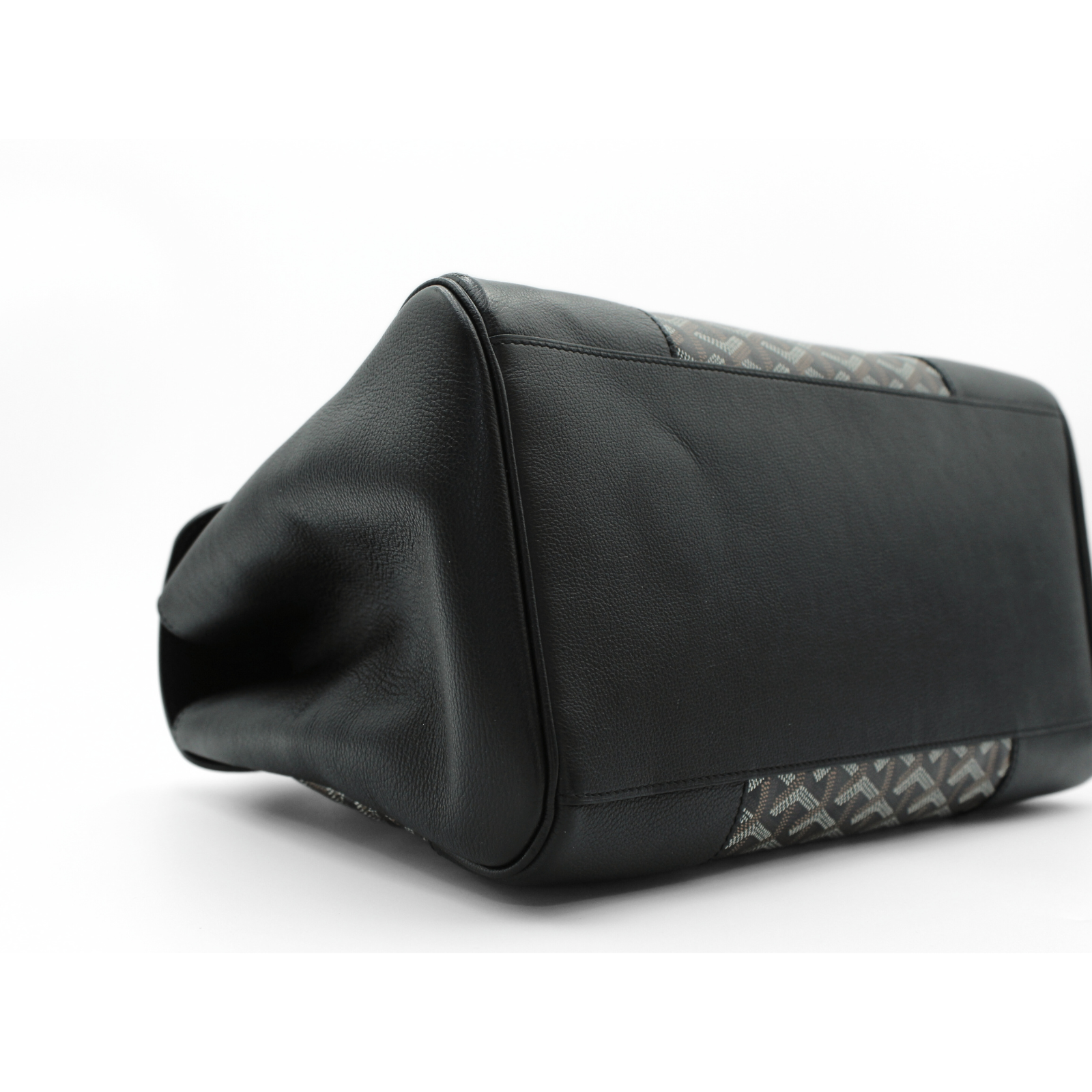 Saigon Tote MM Coated Canvas Black Tote Bag