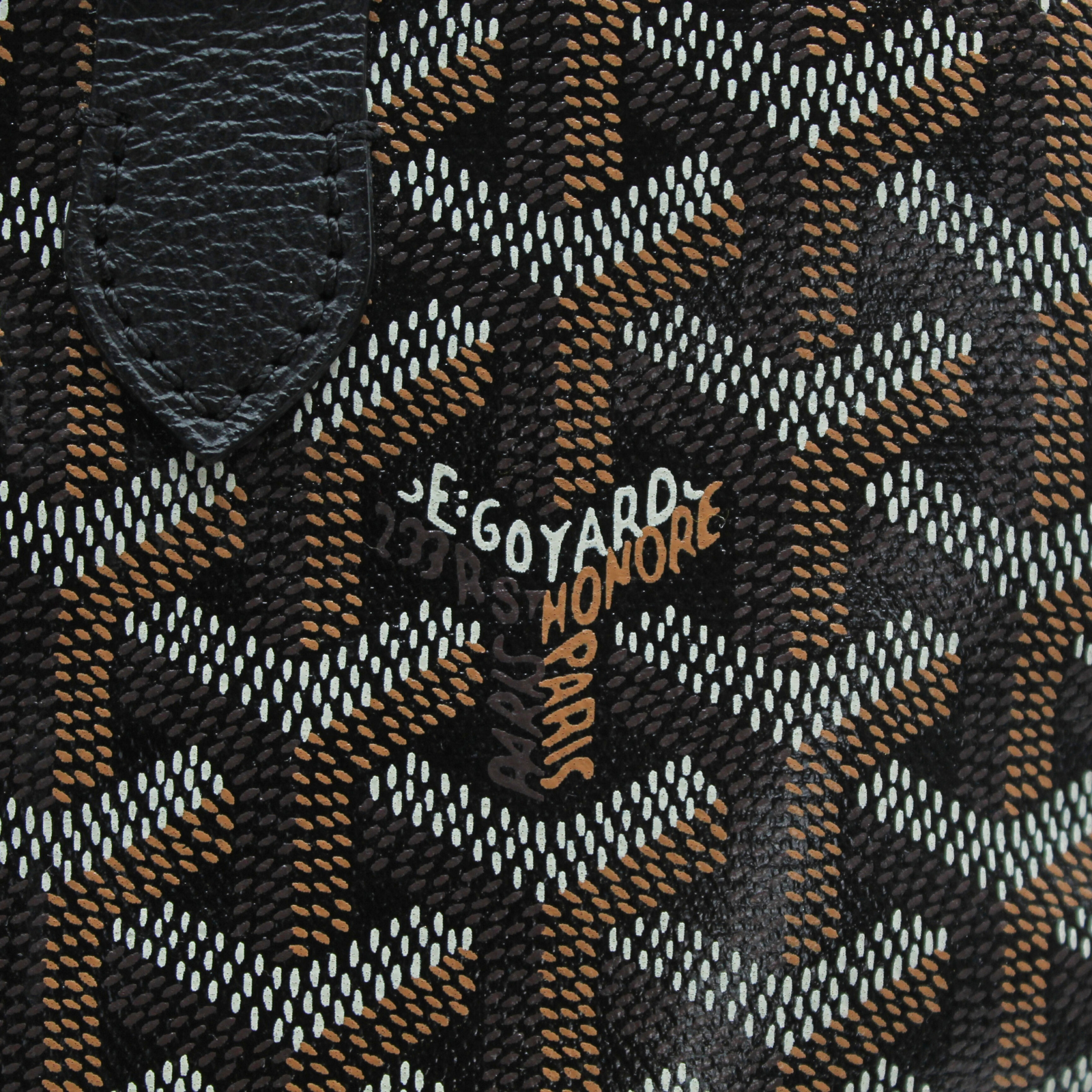 Saigon Tote MM Coated Canvas Black Tote Bag