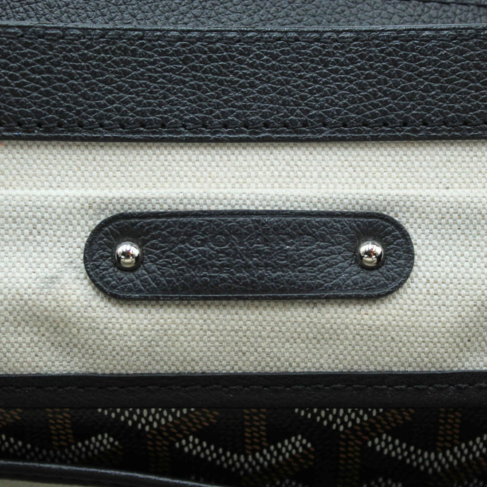 Saigon Tote MM Coated Canvas Black Tote Bag