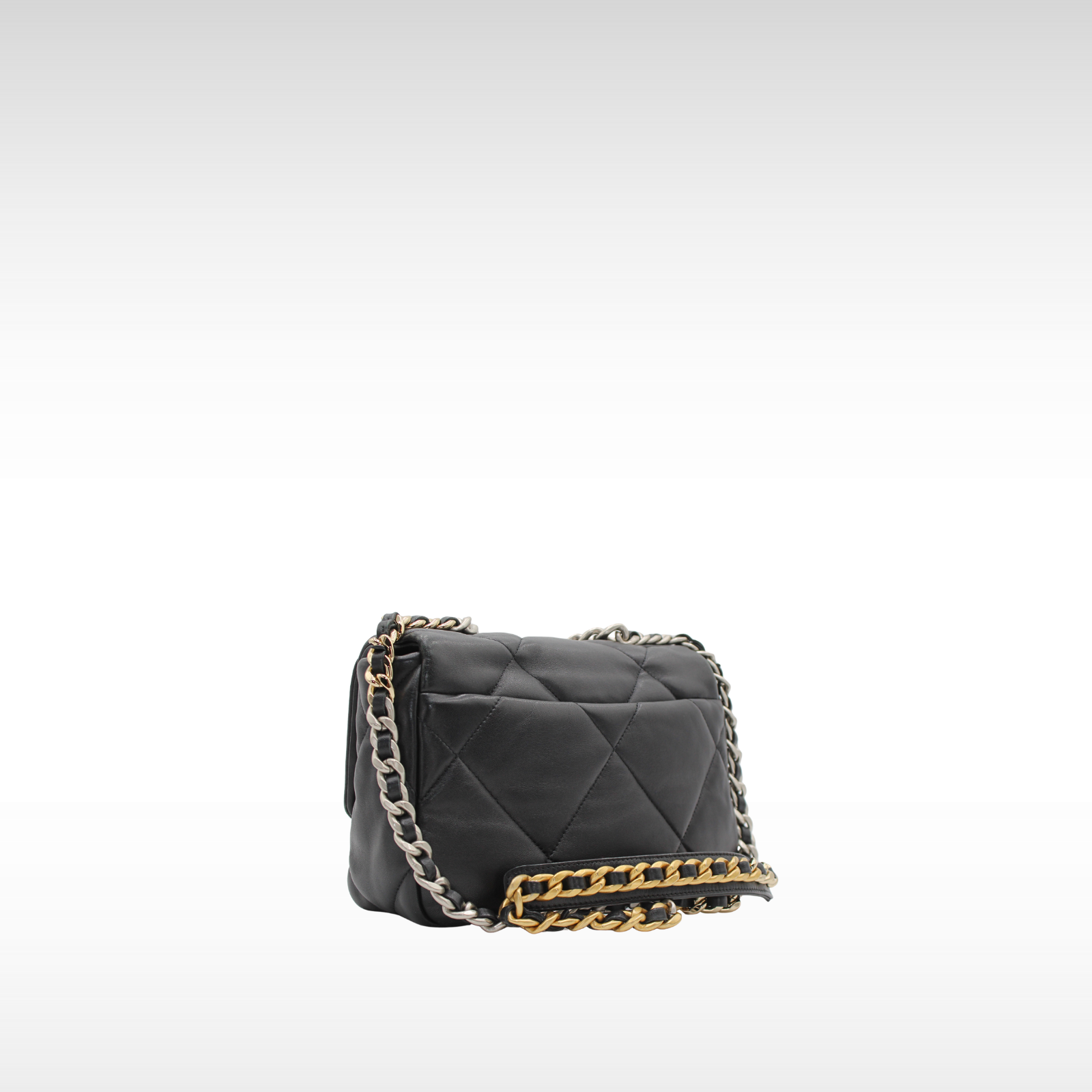 Chanel 19 Lamb Black Shoulder Bag