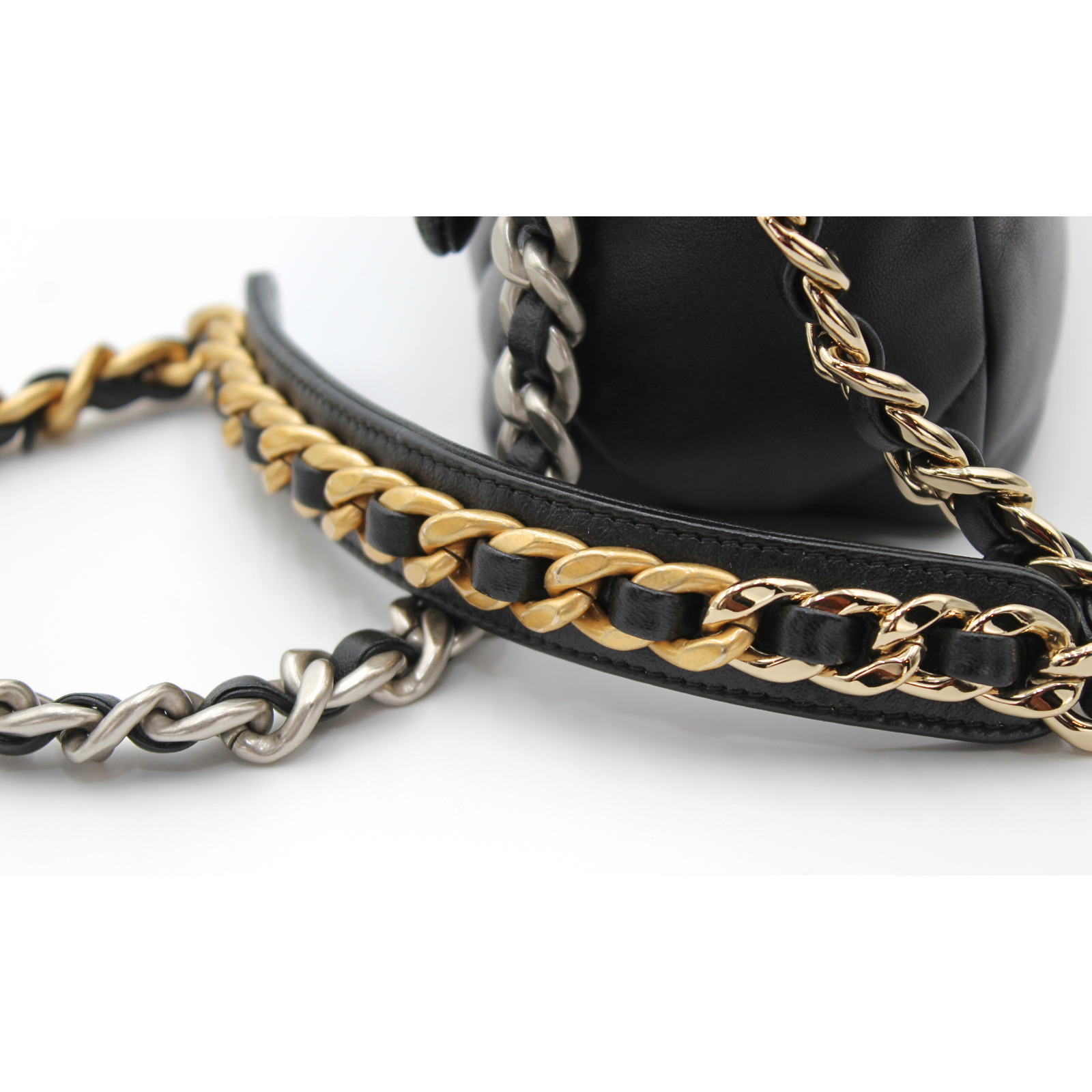 Chanel 19 Lamb Black Shoulder Bag