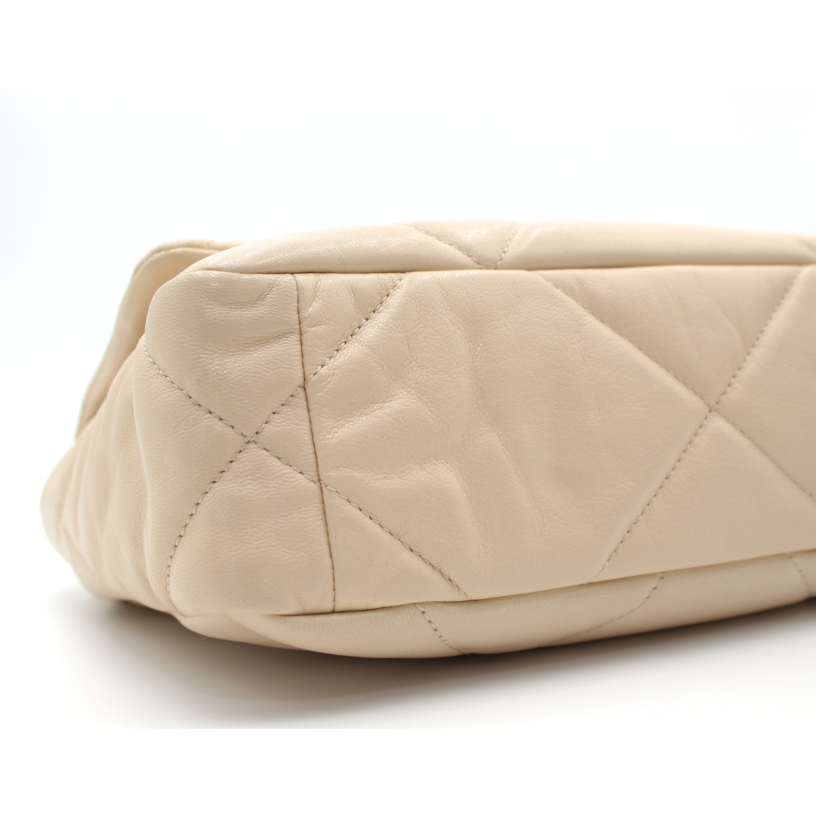Chanel 19 Lamb Beige Shoulder Bag