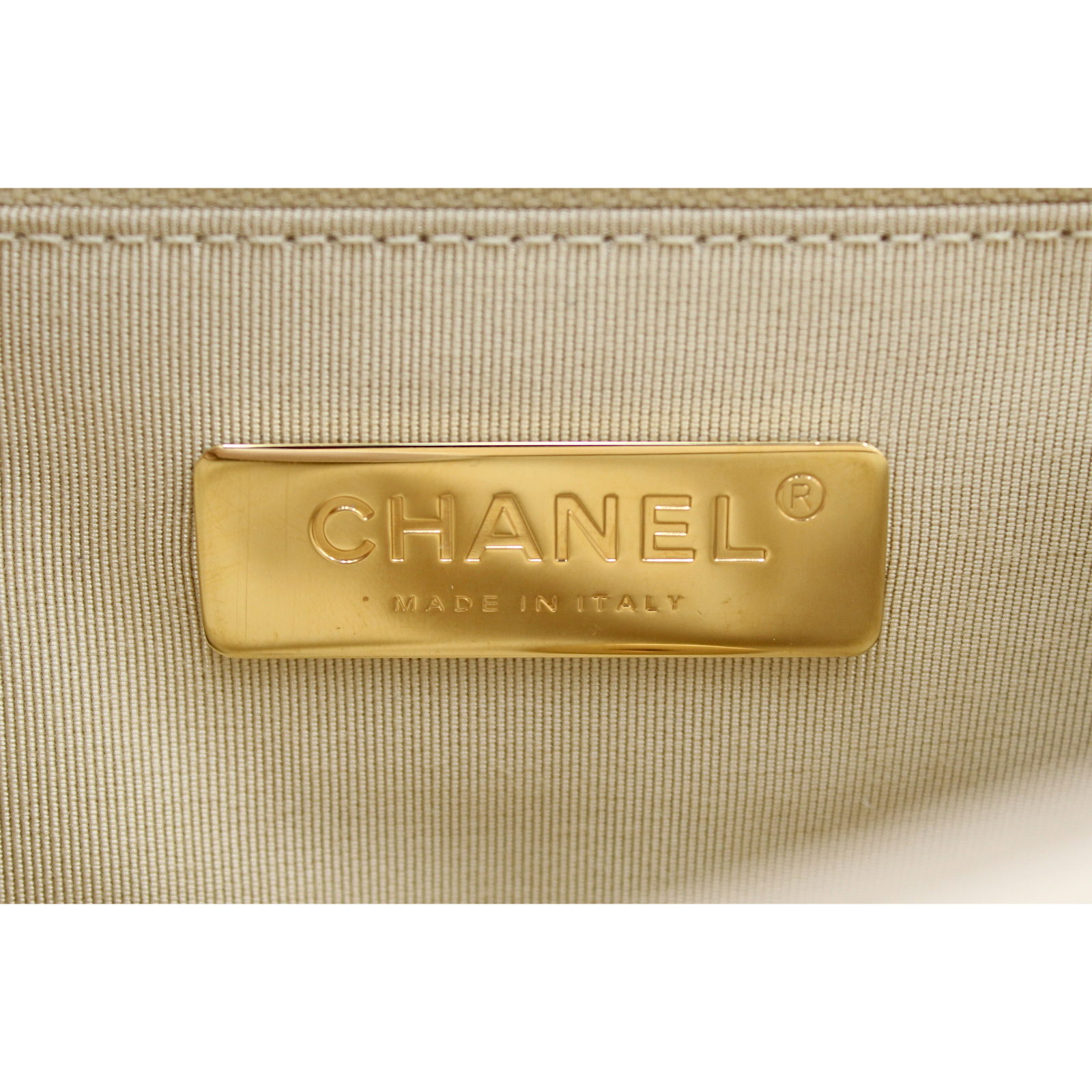 Chanel 19 Lamb Beige Shoulder Bag