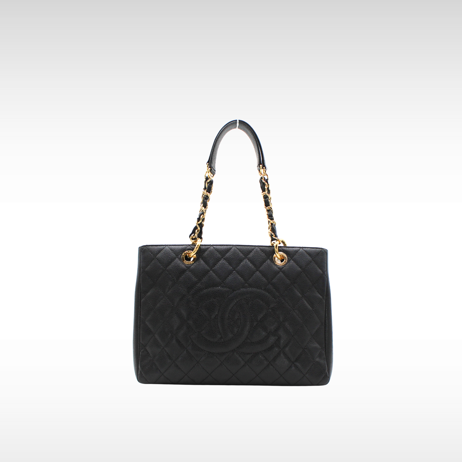Grand Shopping Tote (GST) Caviar Black