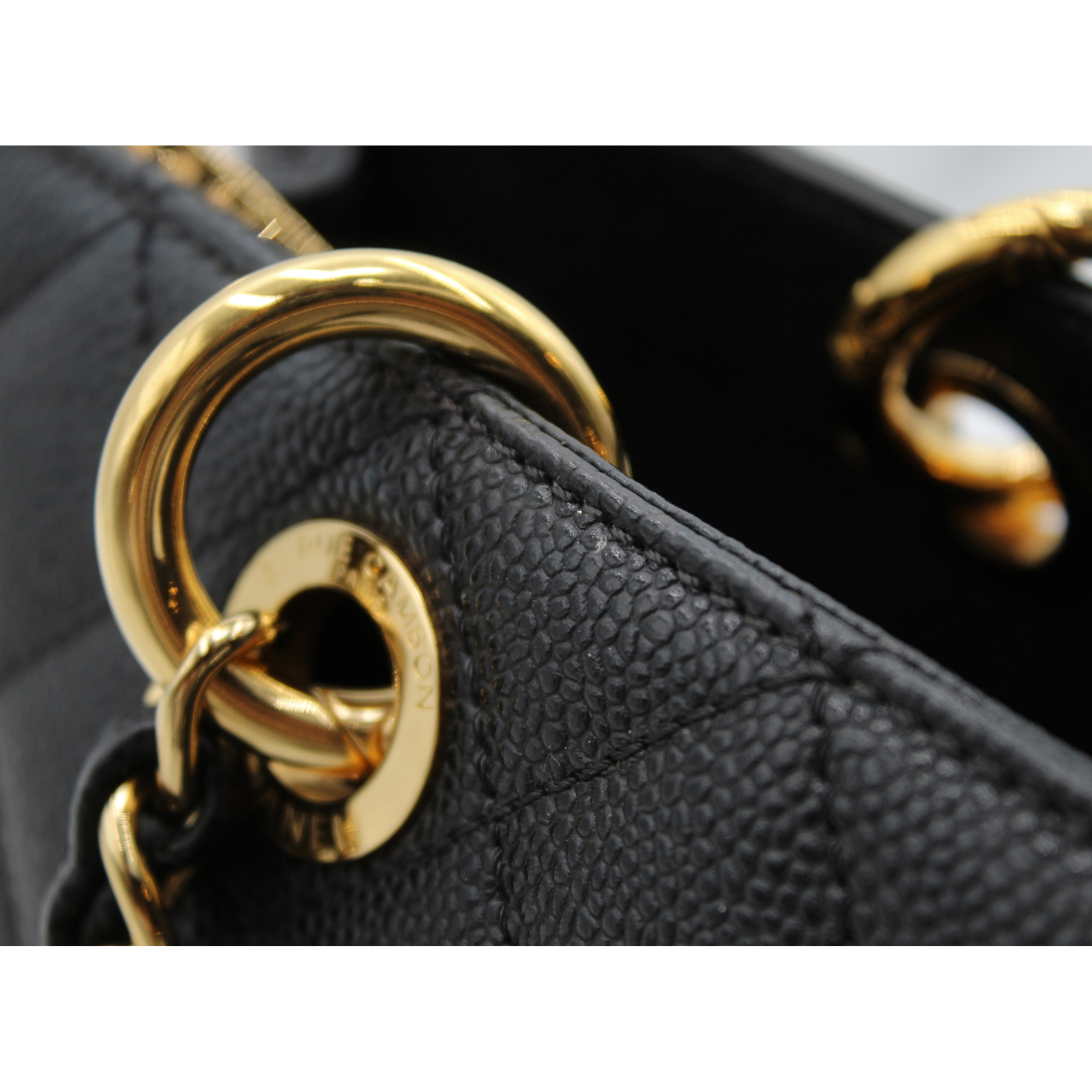 Grand Shopping Tote (GST) Caviar Black