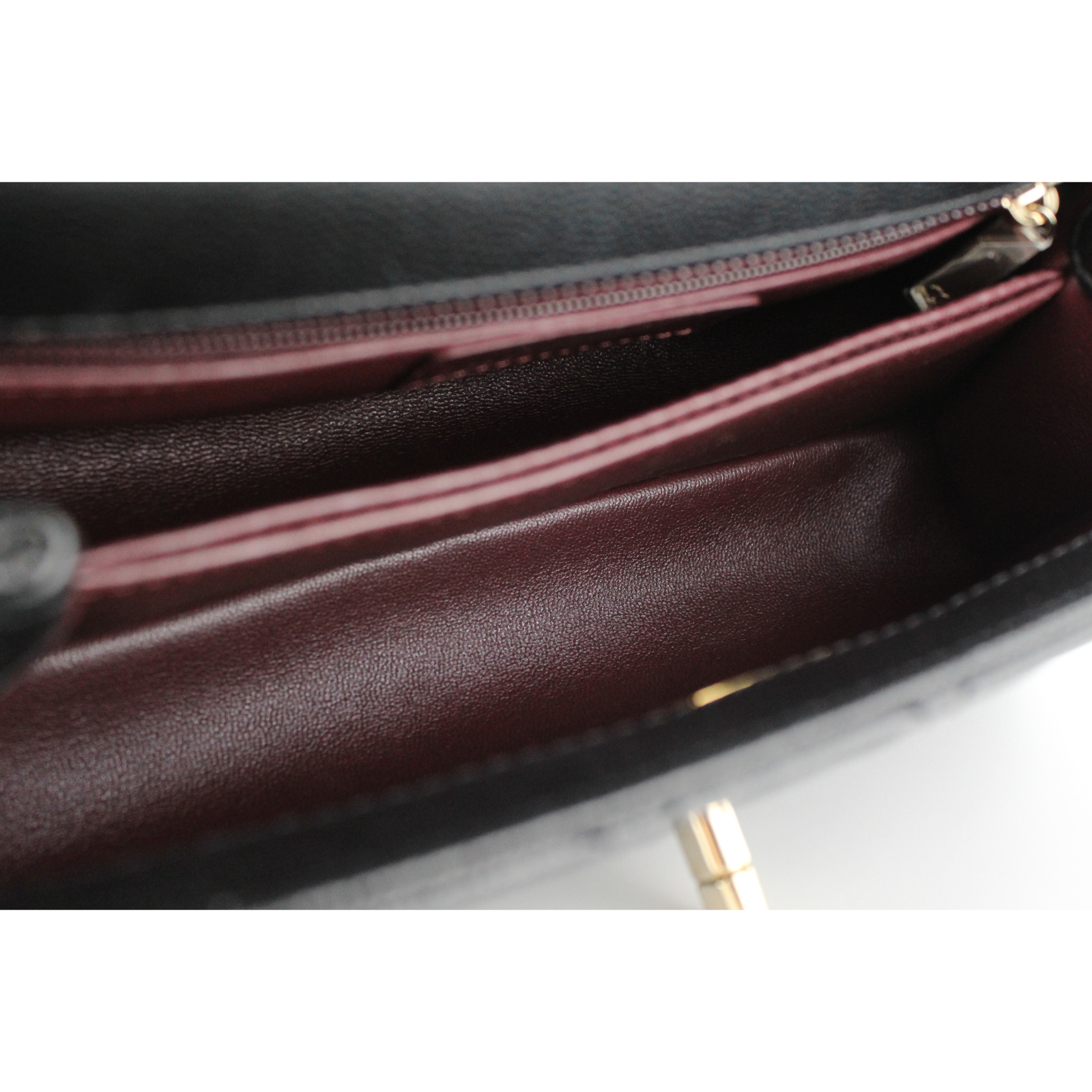 Coco Handle Small Caviar Black Handbag