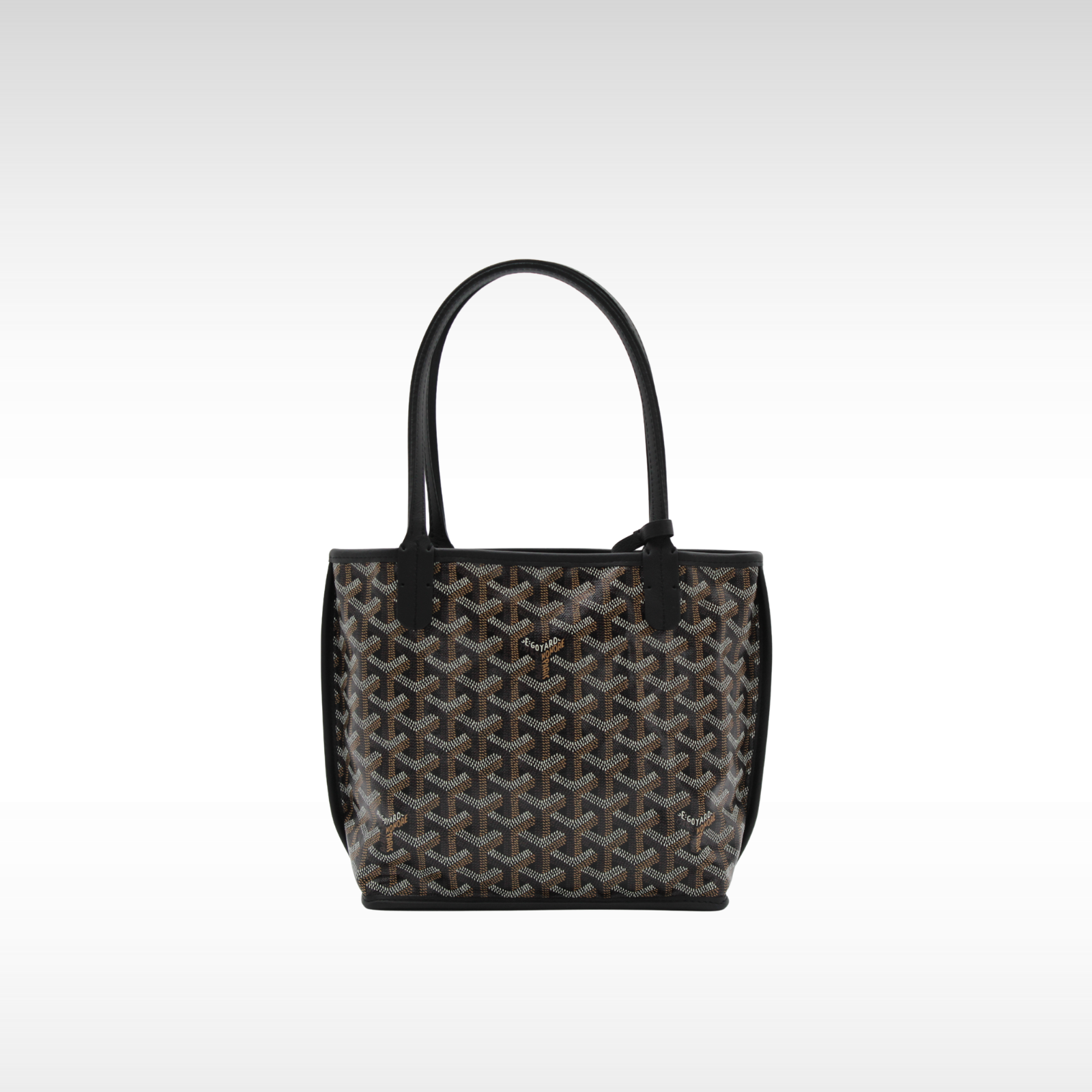 Anjou Mini Coeur Goyard Coated Canvas Tote Bag