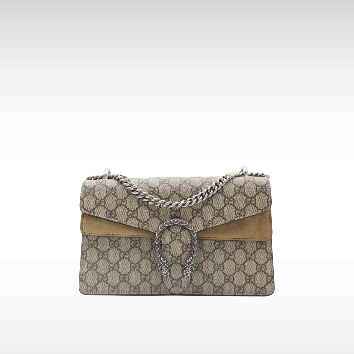 Dionysus Medium GG-Supreme Coated Canvas Handbag