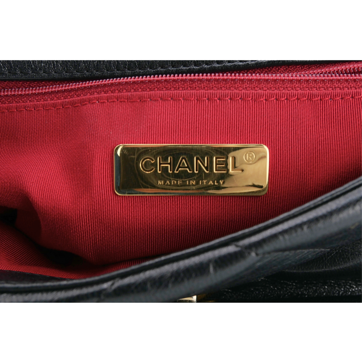 Chanel 19 Goat Black Shoulder Bag