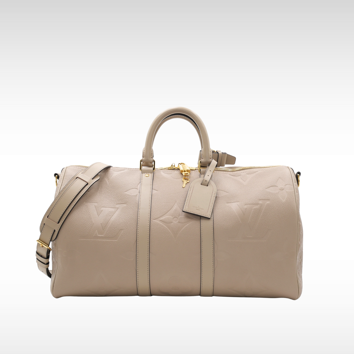 Keepall Bandoulière 45 Monogram Empreinte Giant Duffel Bag
