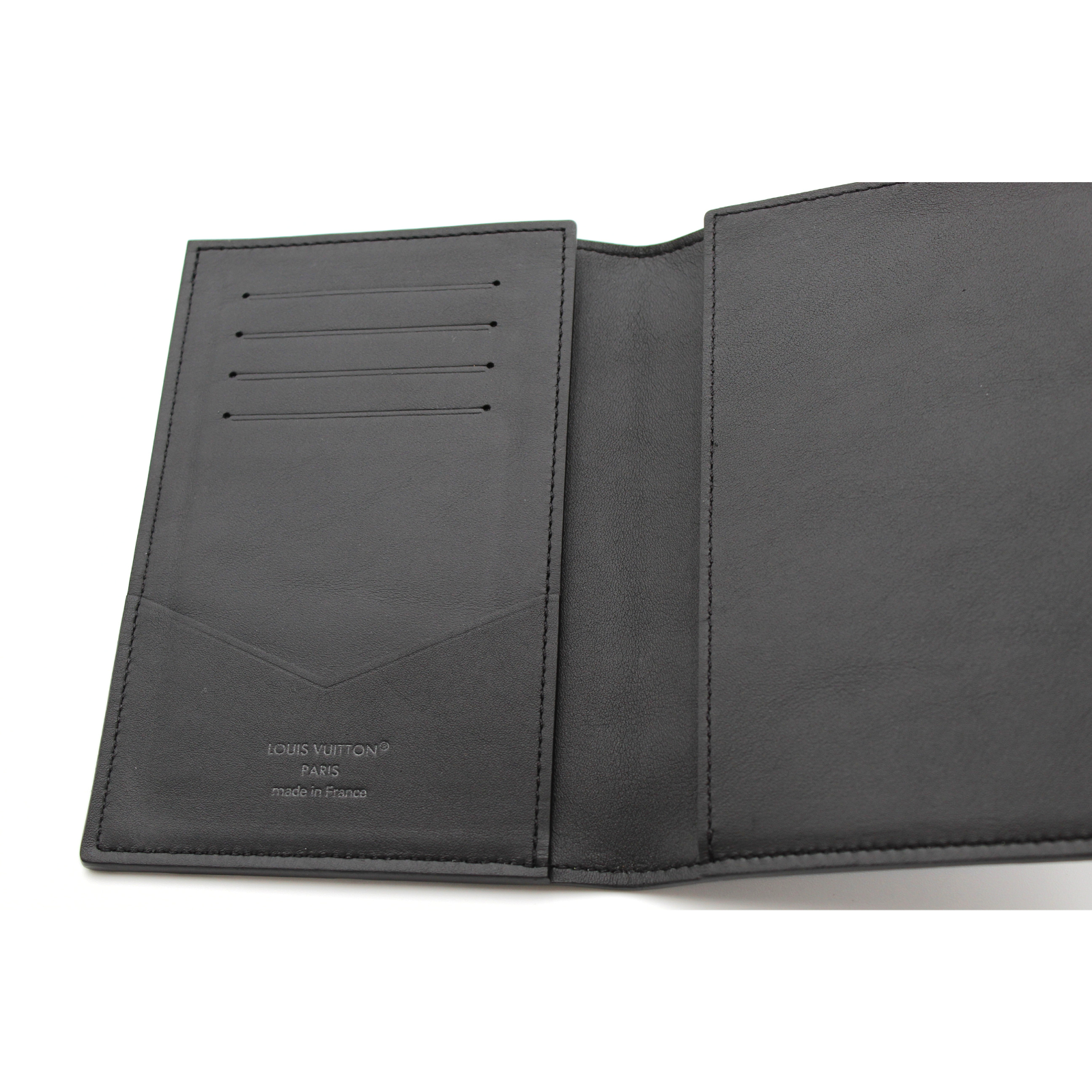 Passport Cover Monogram Shadow Calf Black