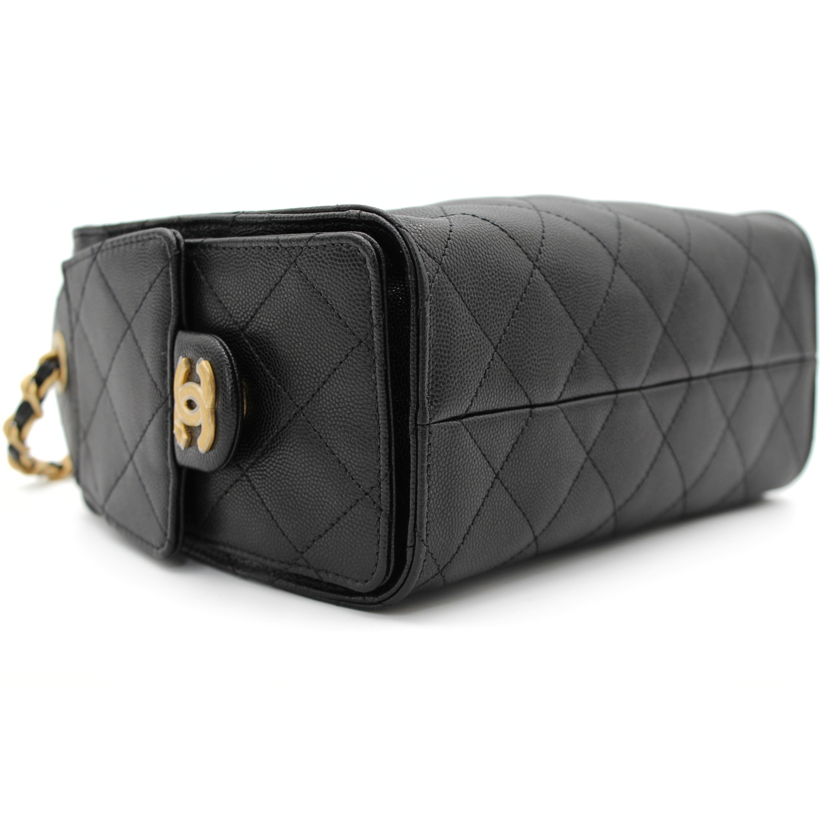 Chanel 25 Mini Caviar Black Shoulder Bag