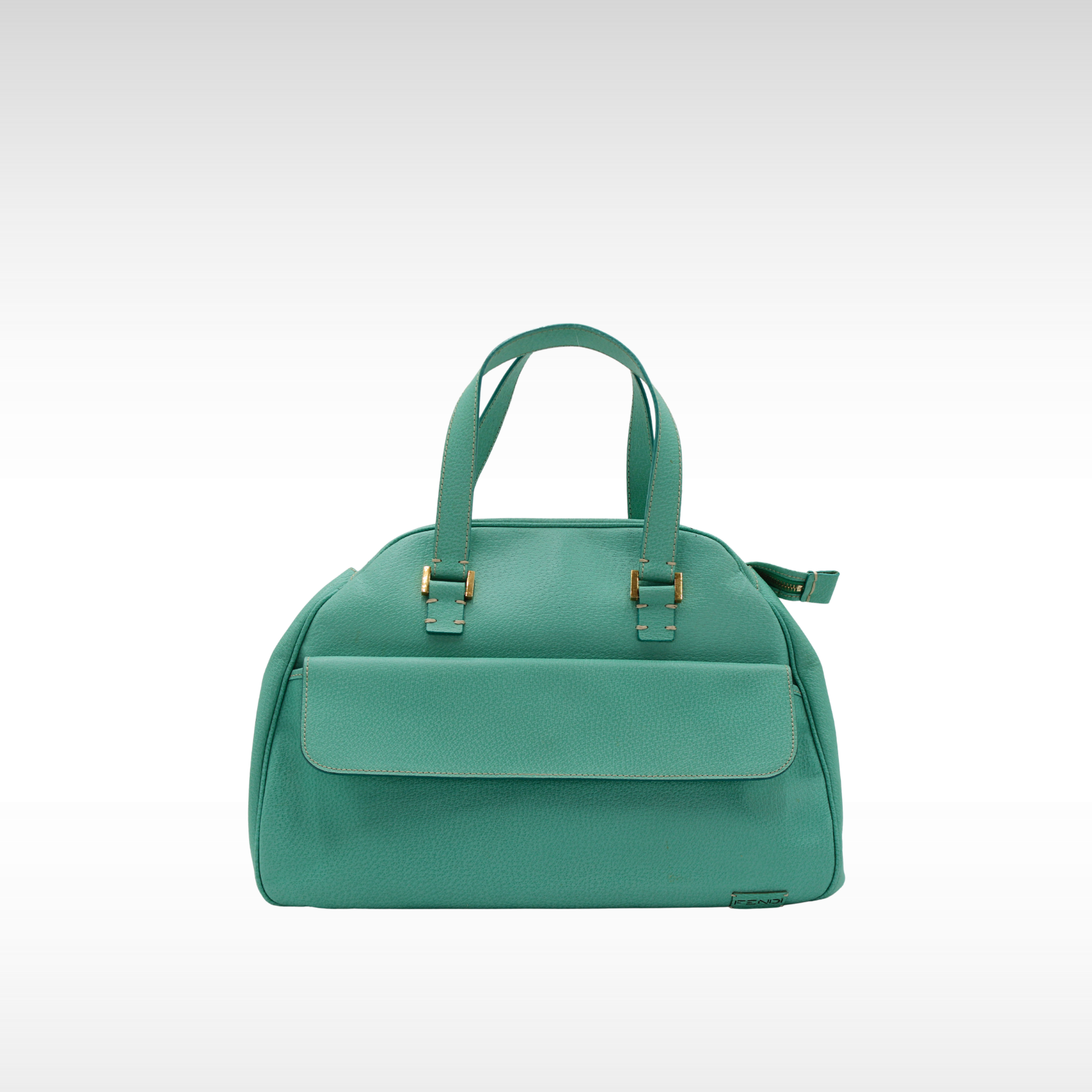 Calf Blue Handbag