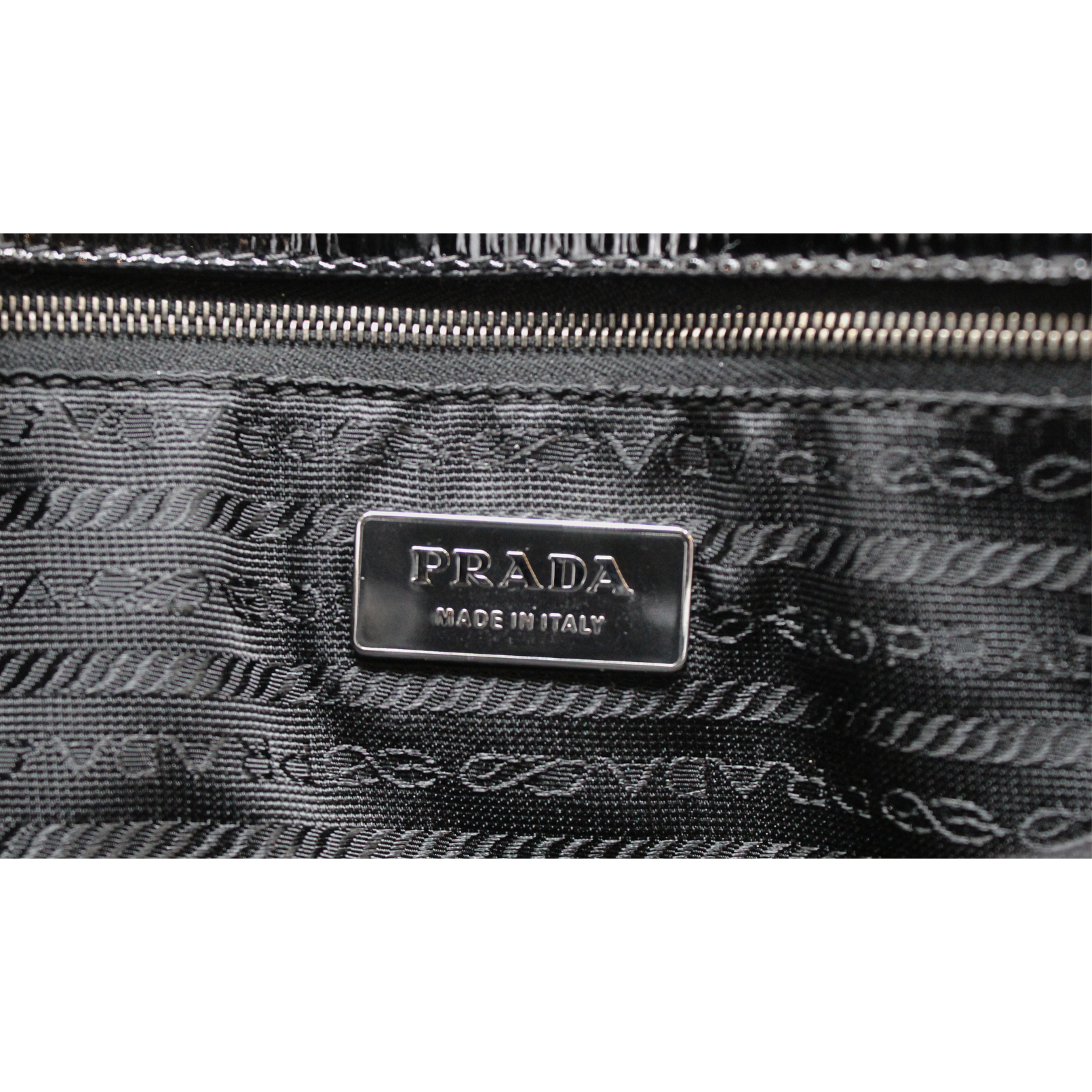 Enamel Black Shoulder Bag