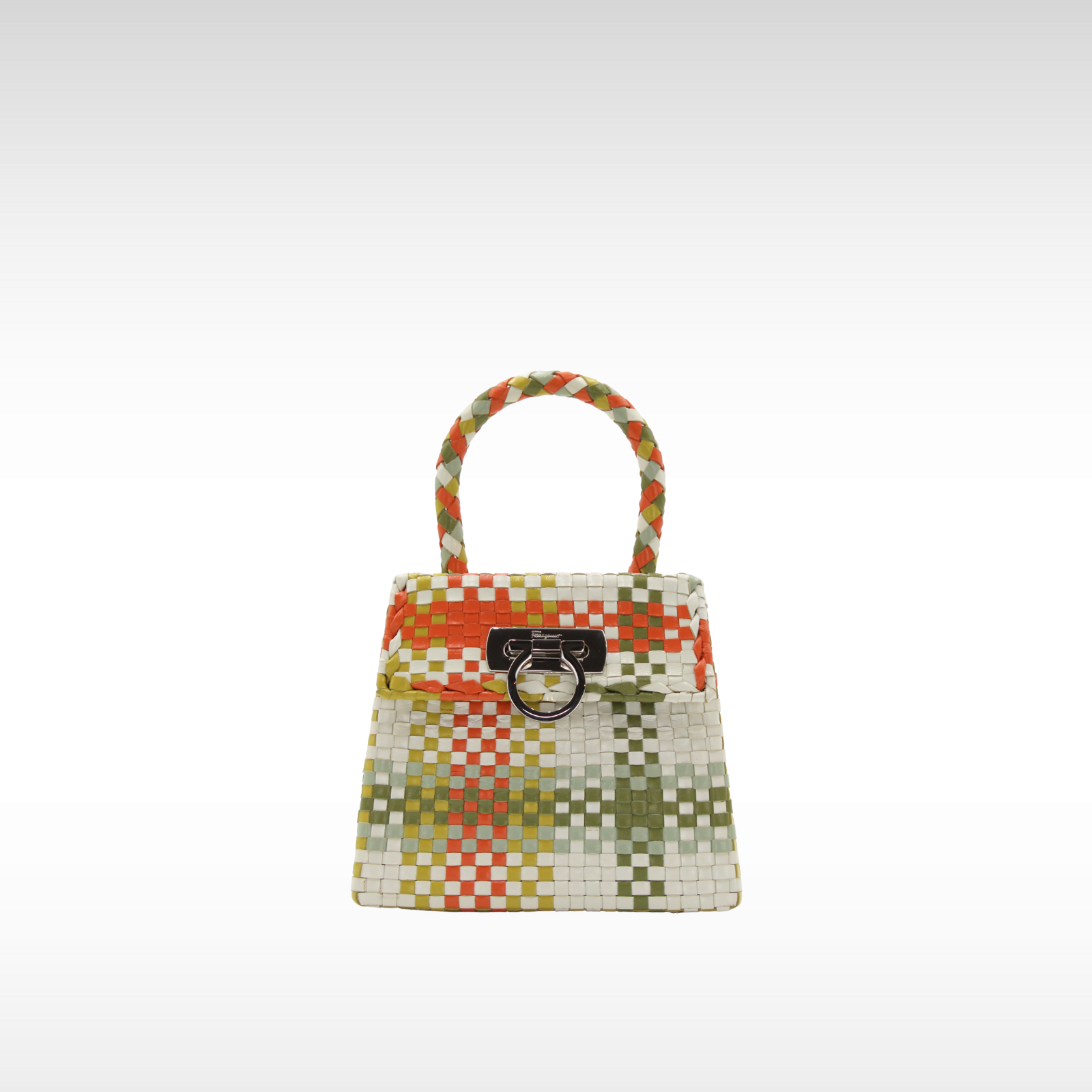 Gancini Calf Multicolor Handbag